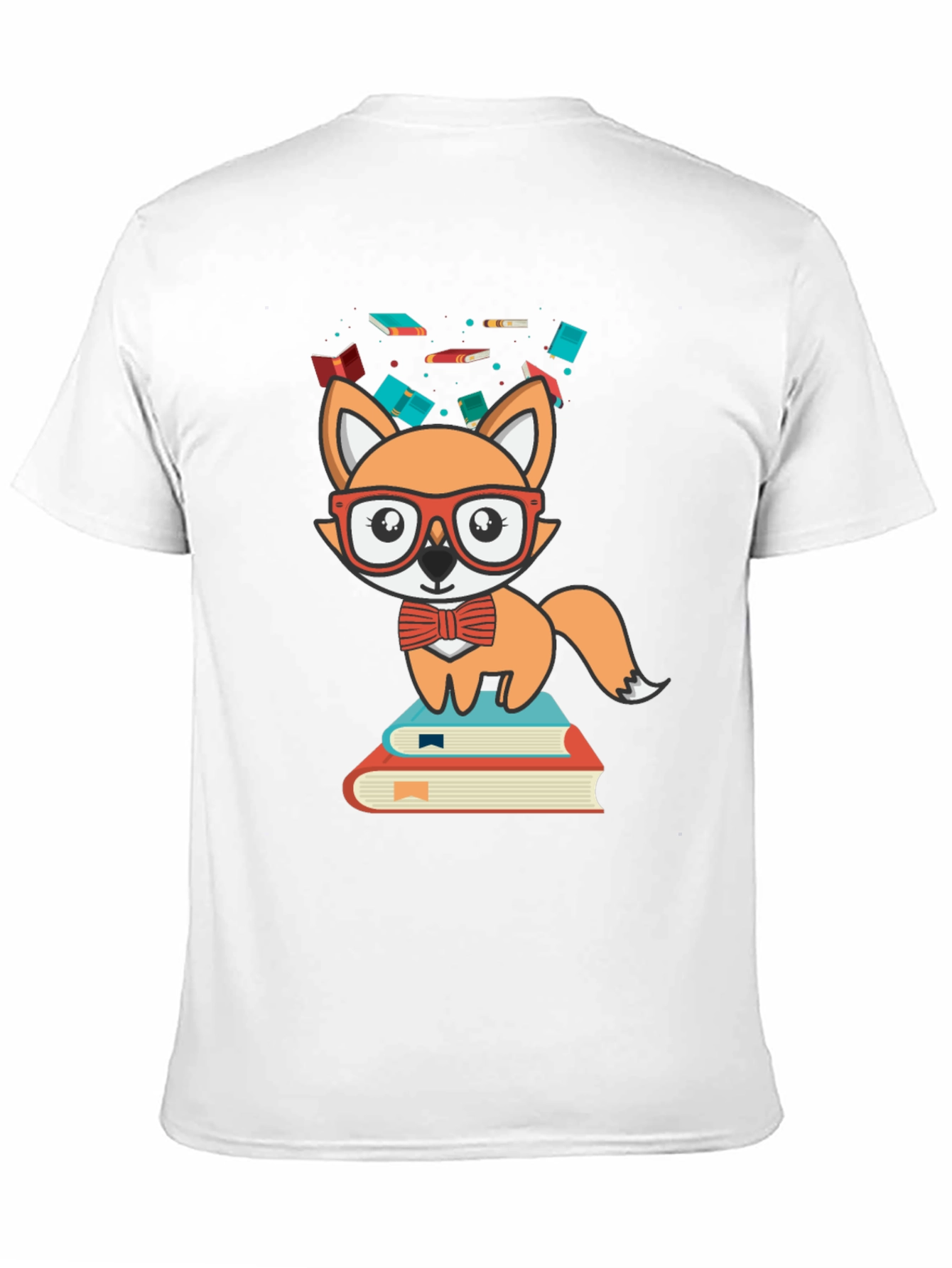 Fox Reader Graphic Tee - Cute Bookworm Shirt