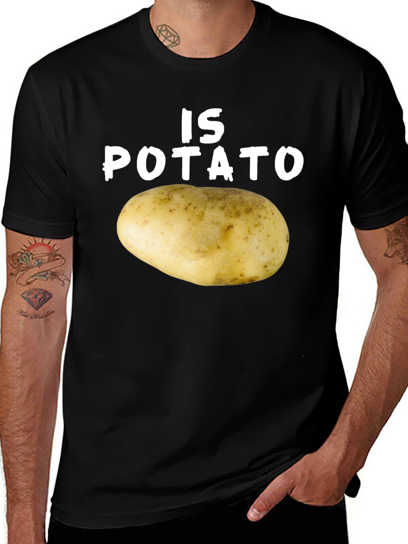Is Potato T-Shirt Funny Graphic Tee