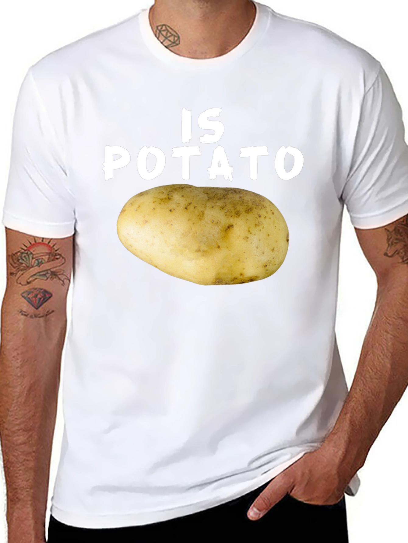 Is Potato T-Shirt Funny Graphic Tee