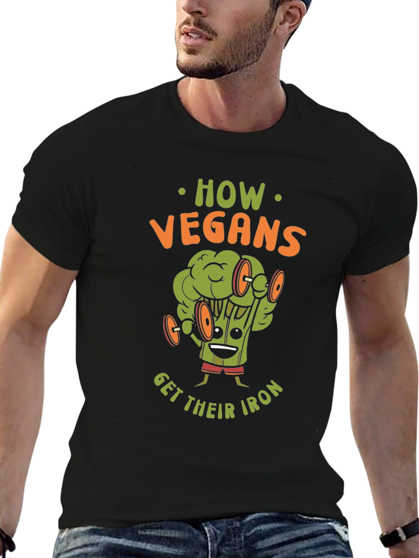 Vegan Broccoli Iron T-Shirt