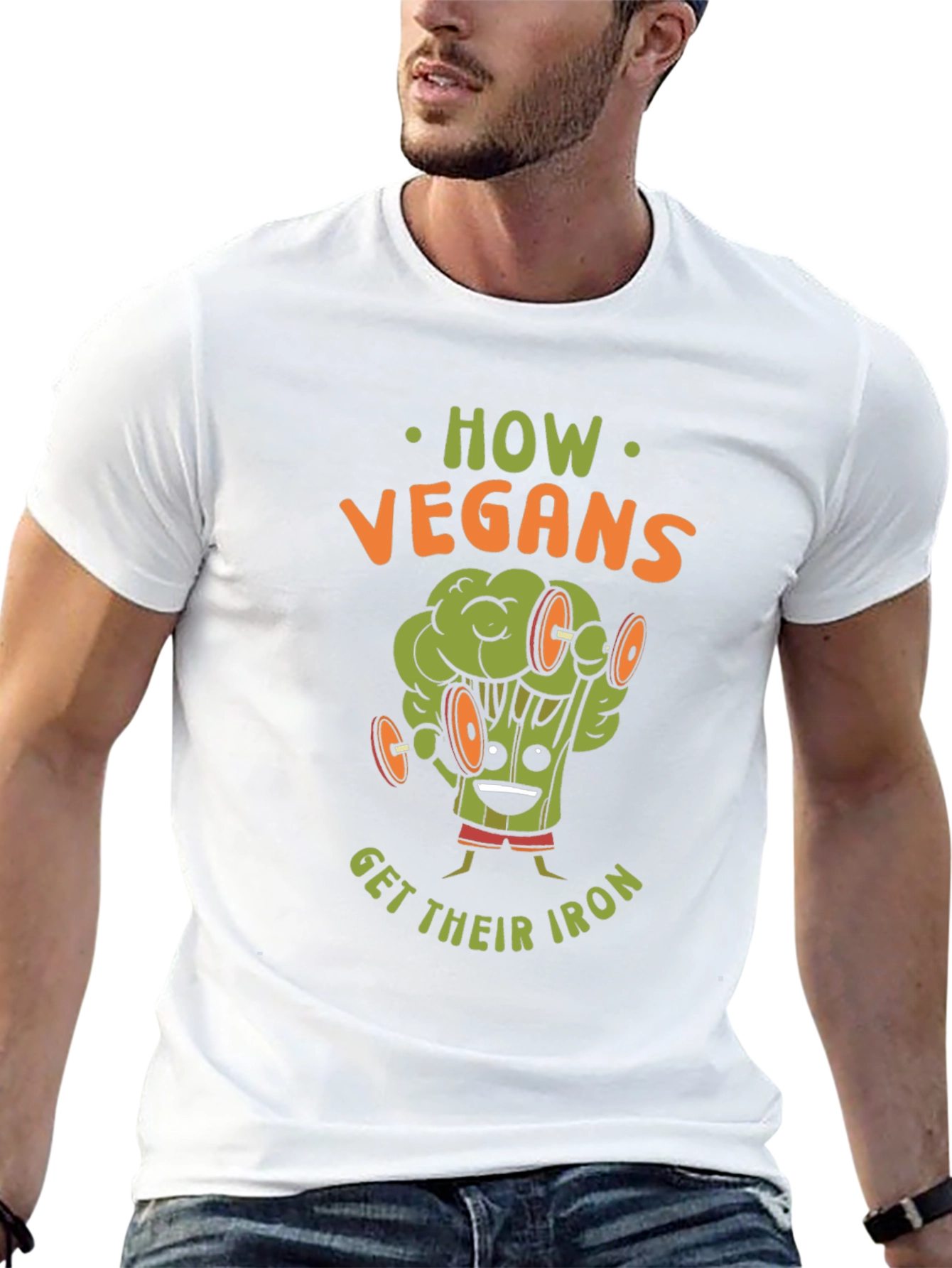Vegan Broccoli Iron T-Shirt