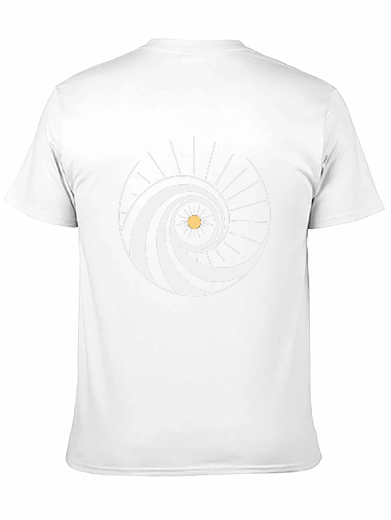 Spiral Wave Sun Graphic Tee - Black