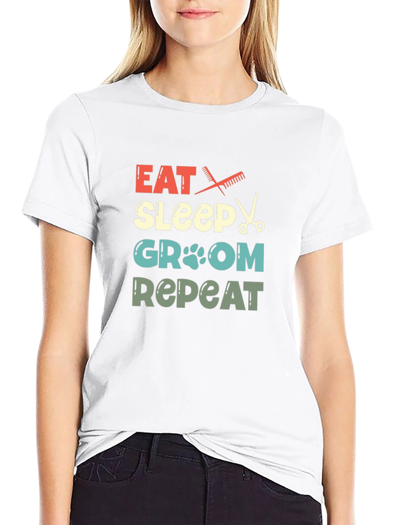 Eat Sleep Groom Repeat T-Shirt