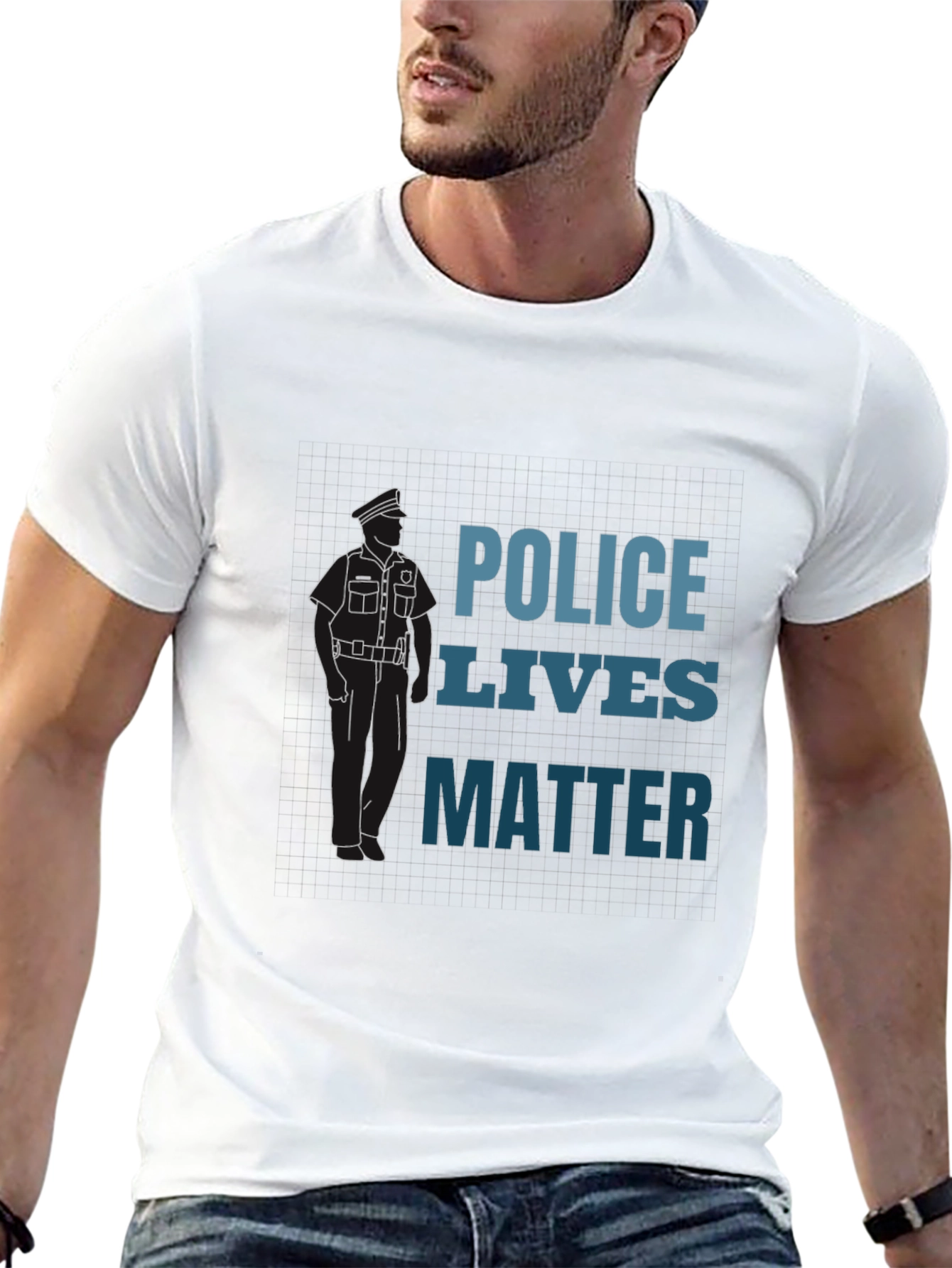 Police Lives Matter Graphic Tee - Black
