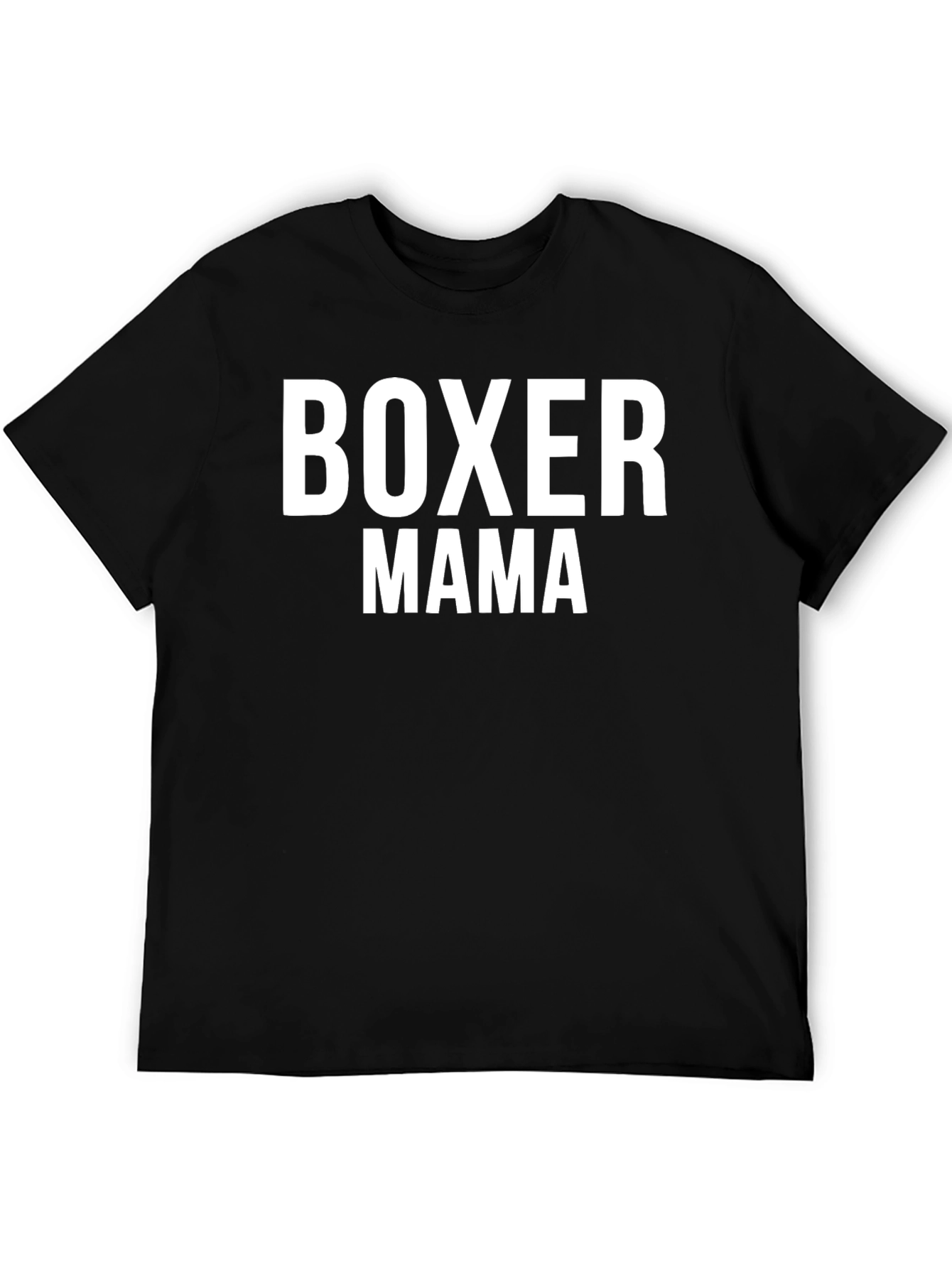 Boxer Mama Black T-Shirt for Dog Lovers