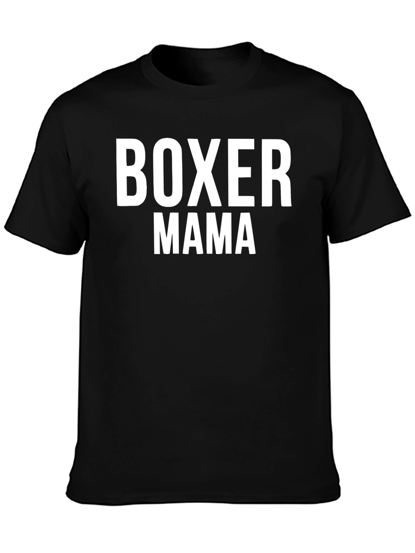 Boxer Mama Black T-Shirt for Dog Lovers