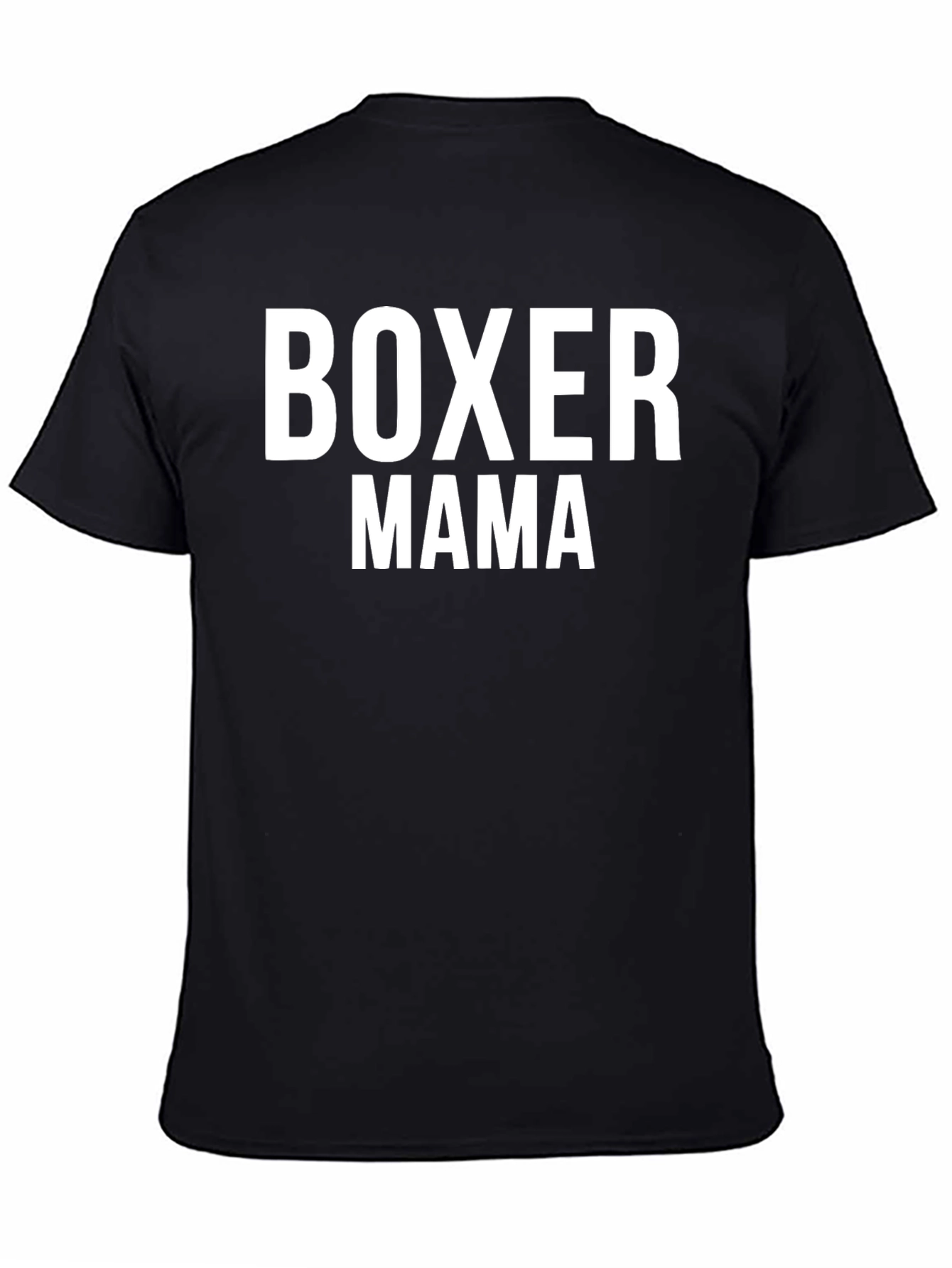 Boxer Mama Black T-Shirt for Dog Lovers