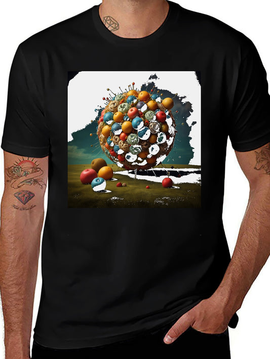 Surreal Fruit Sphere Graphic Tee