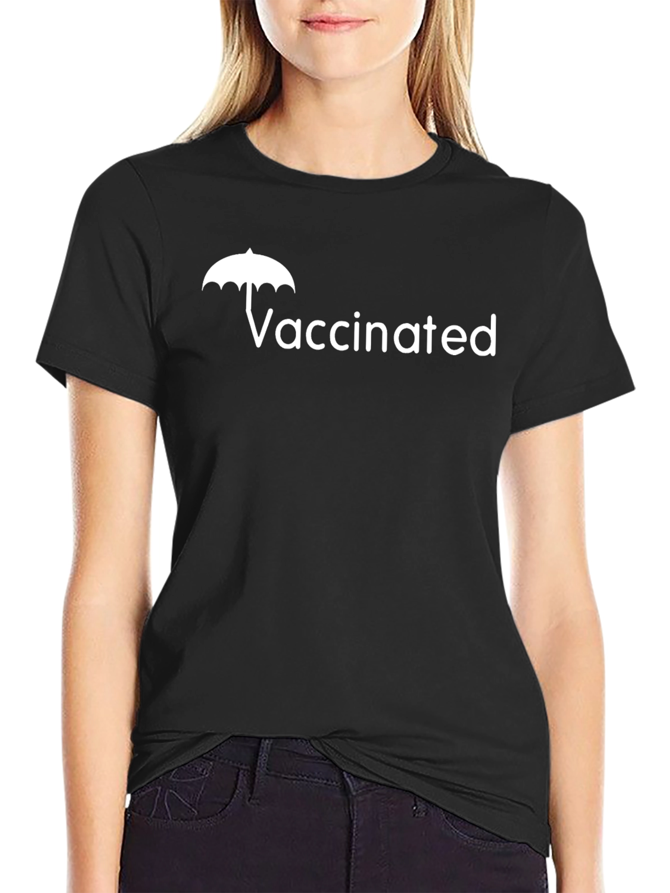 Vaccinated Umbrella T-Shirt - Stay Safe & Stylish