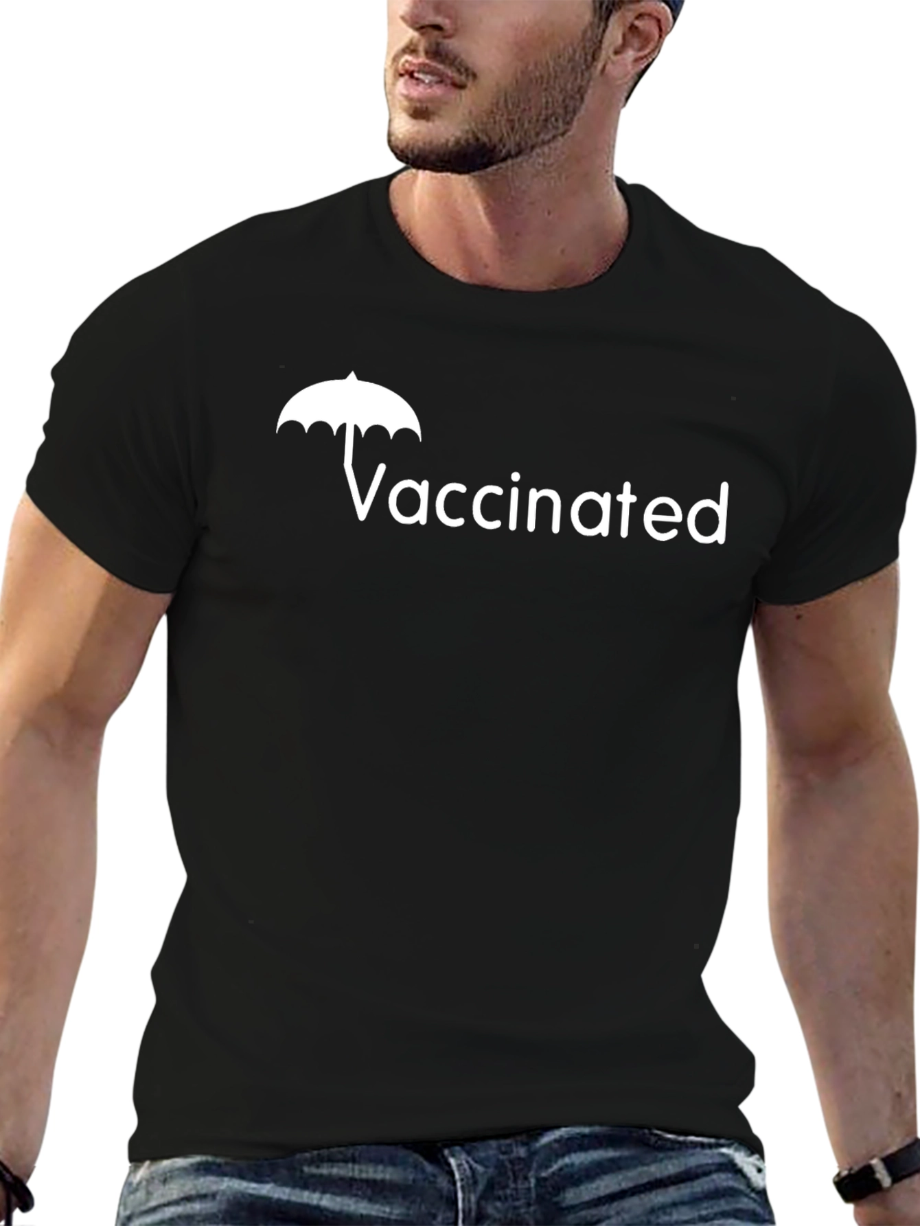 Vaccinated Umbrella T-Shirt - Stay Safe & Stylish