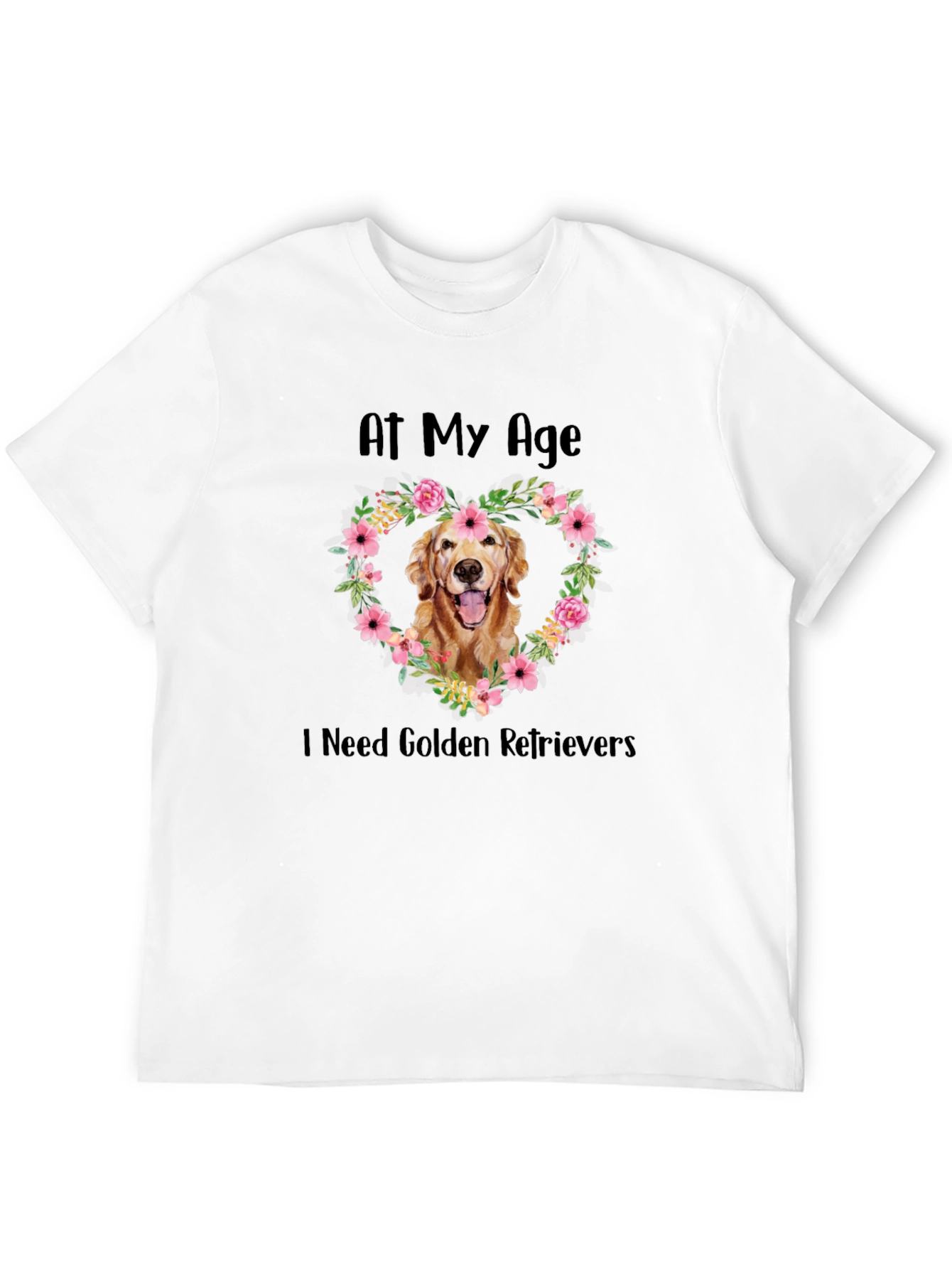 Golden Retriever Heart T-Shirt - At My Age
