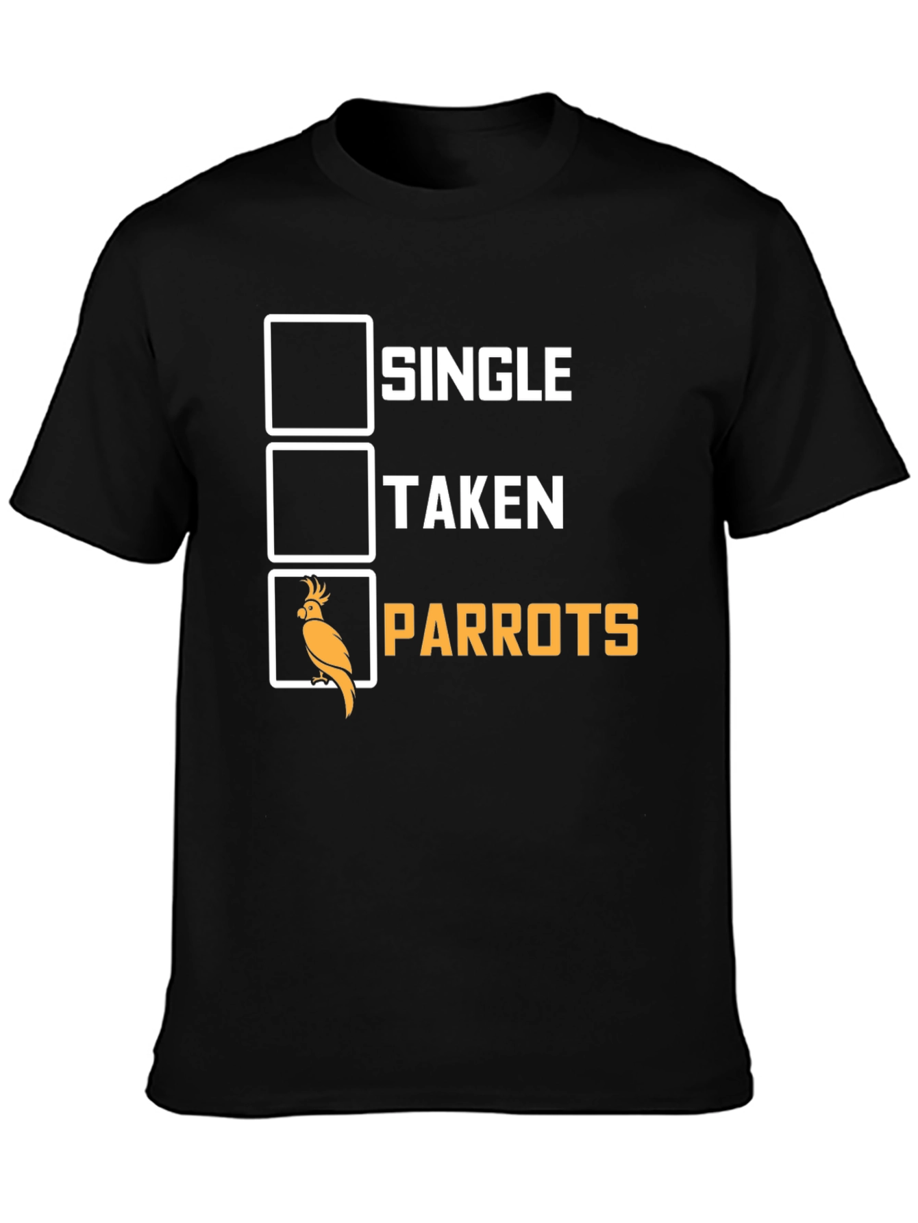 Single Taken Parrots Graphic T-Shirt