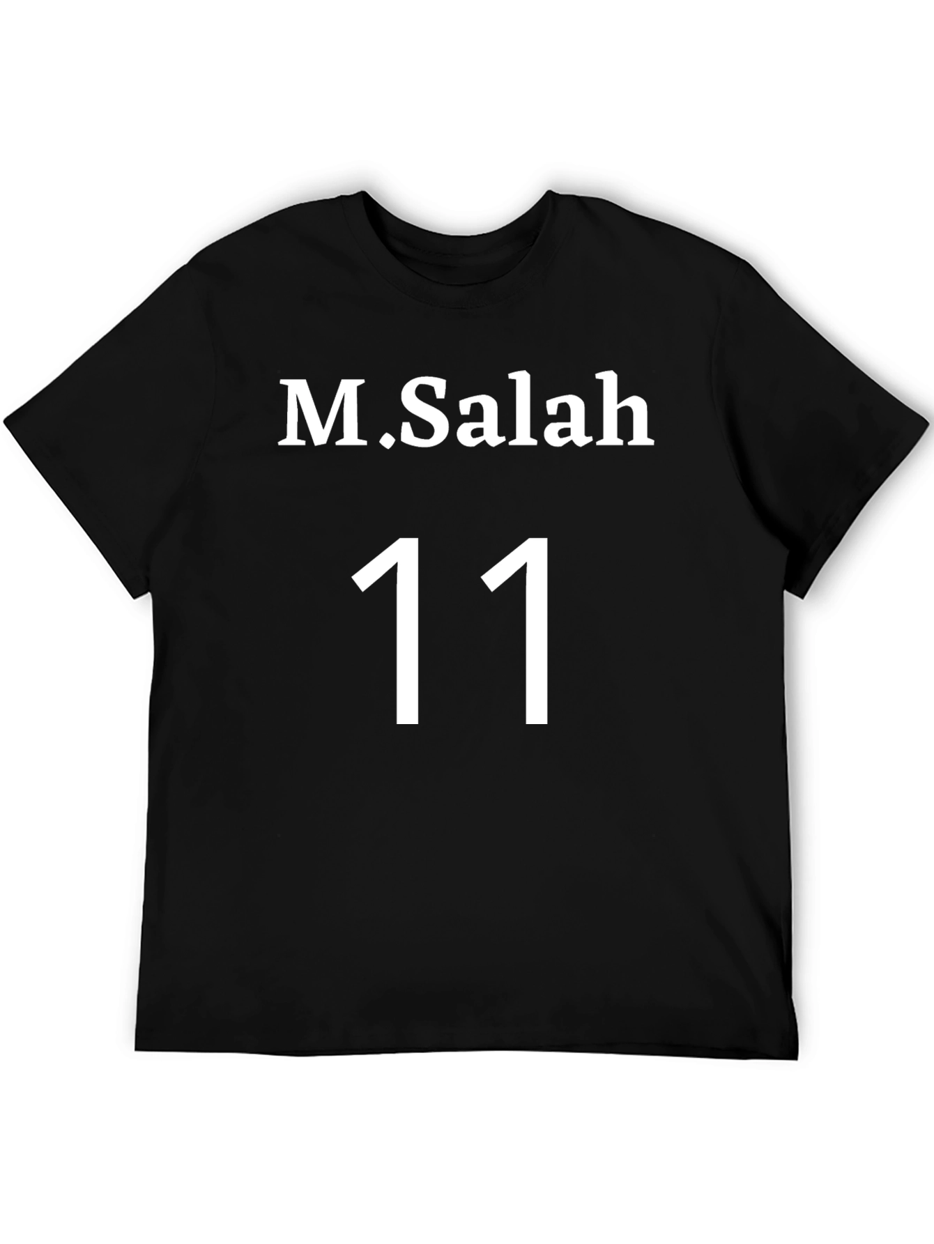 M. Salah #11 T-Shirt - Black Jersey