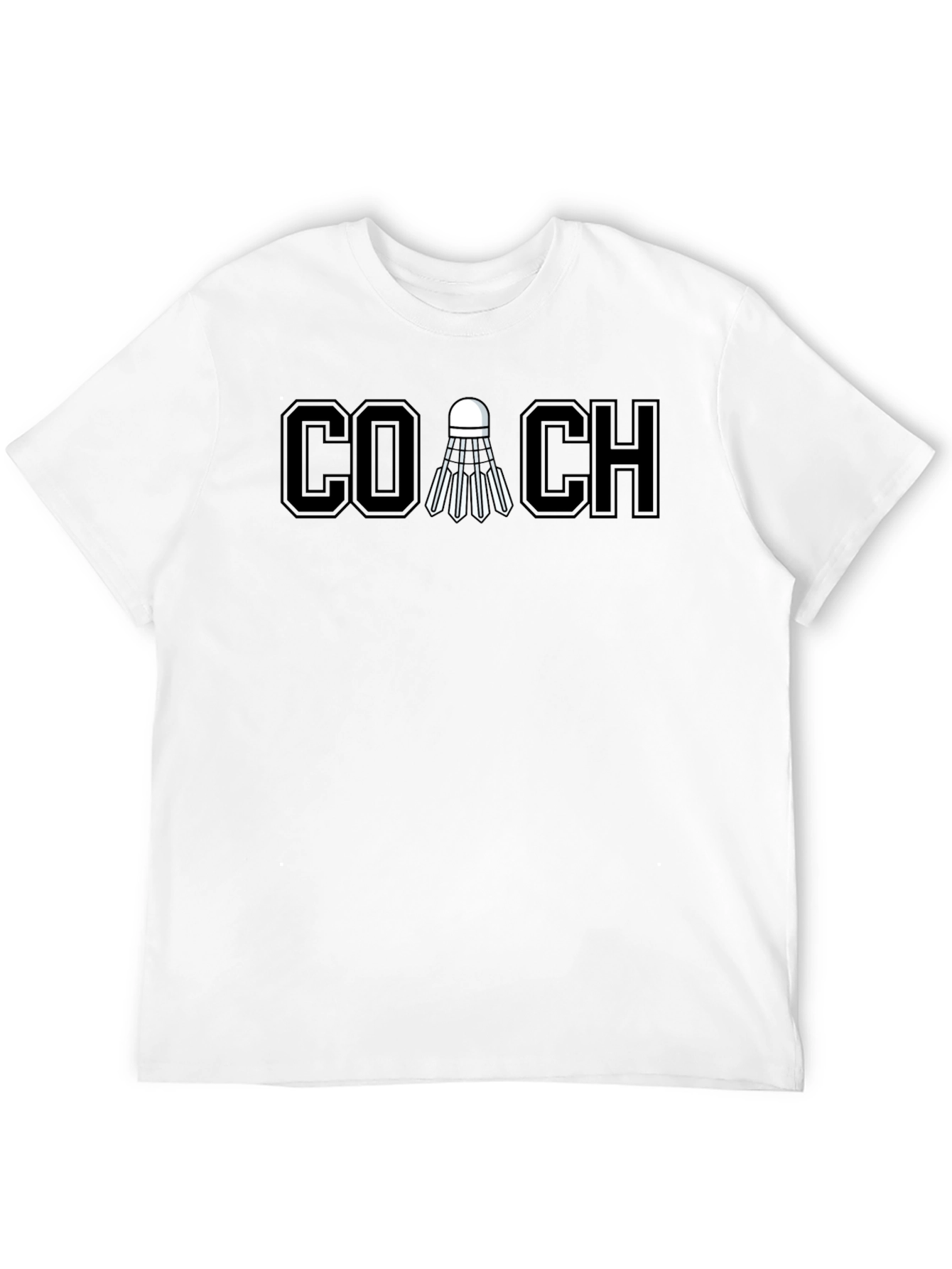 Badminton Coach T-Shirt - Sporty Graphic Tee