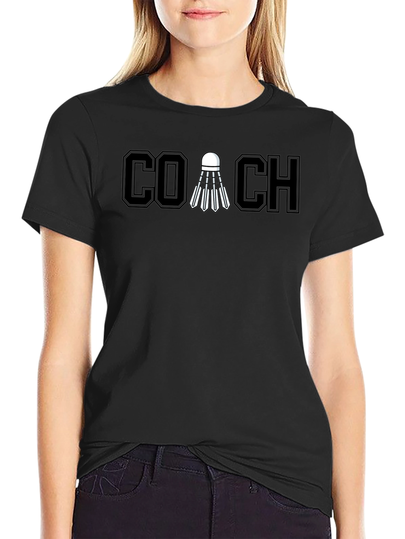 Badminton Coach T-Shirt - Sporty Graphic Tee