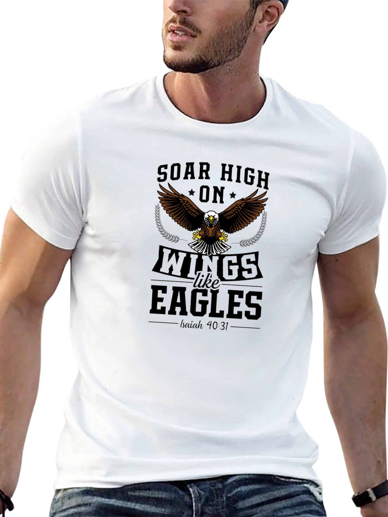 Soar High Eagle Wings Graphic Tee