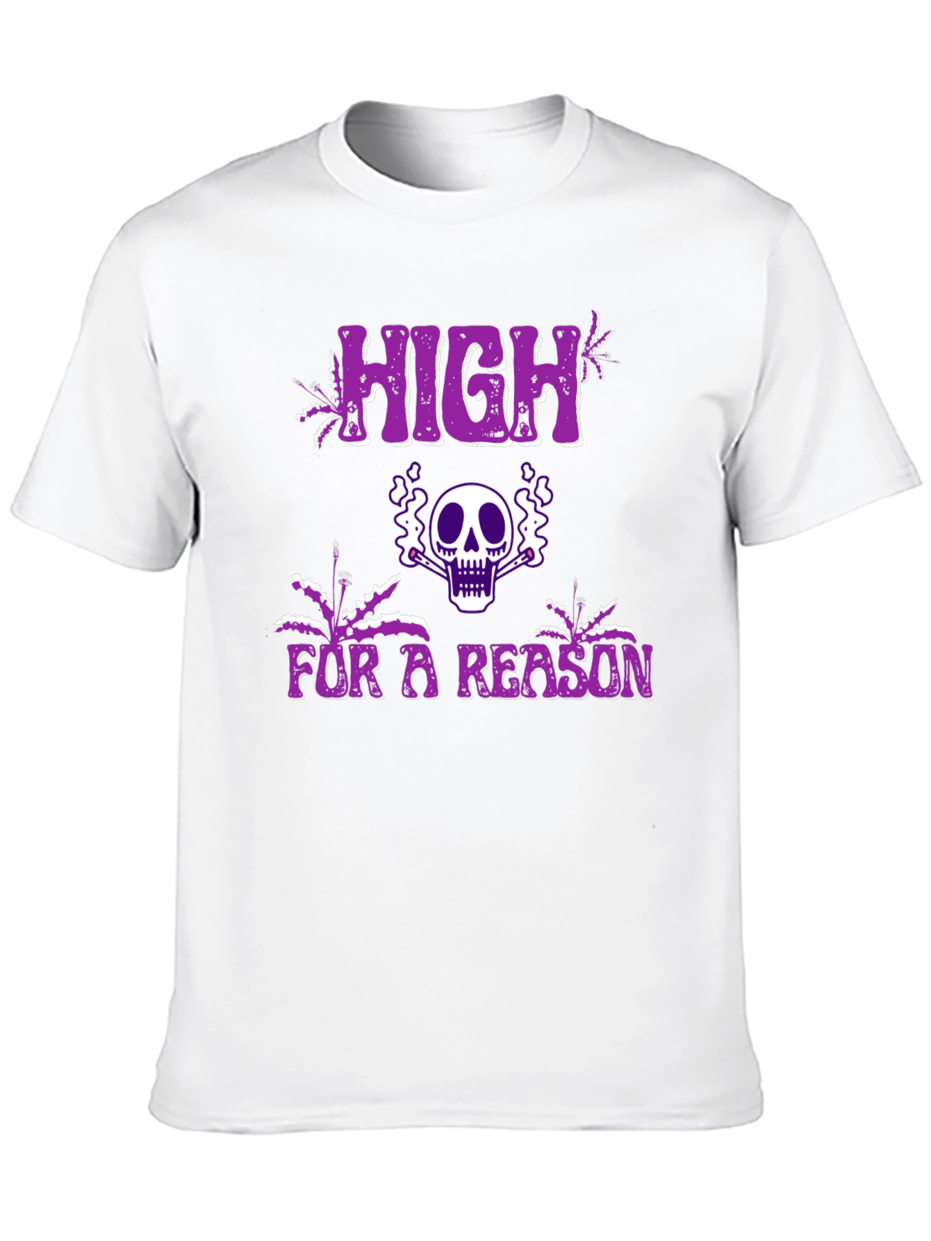 High For A Reason Graphic Tee - Black