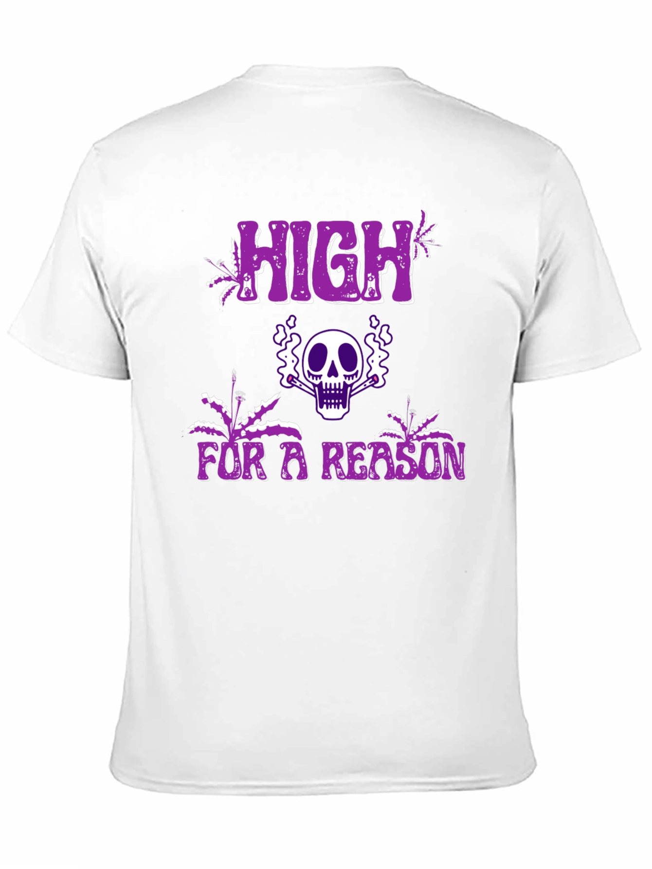 High For A Reason Graphic Tee - Black