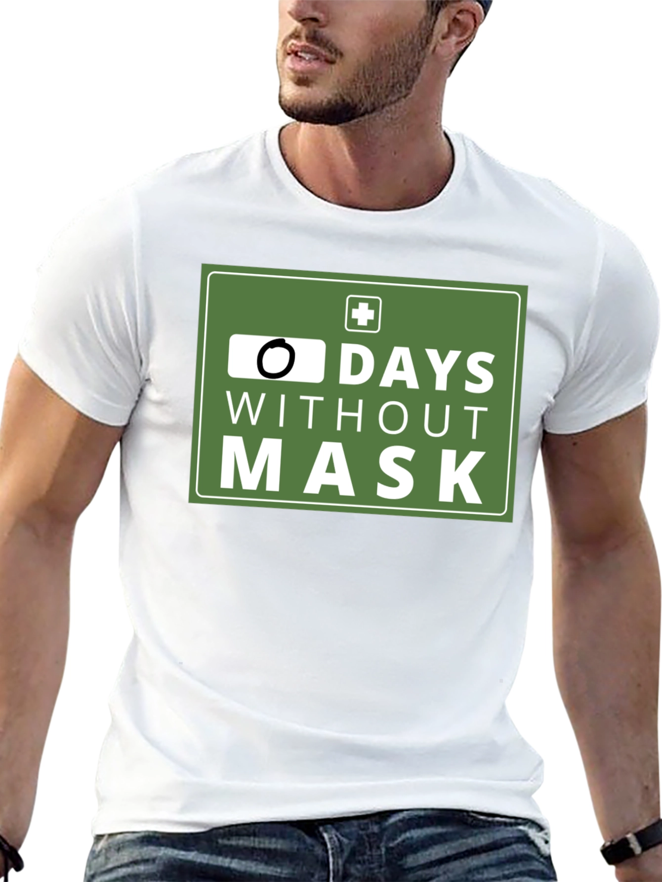 Zero Days Without Mask T-Shirt: Funny Pandemic Tee
