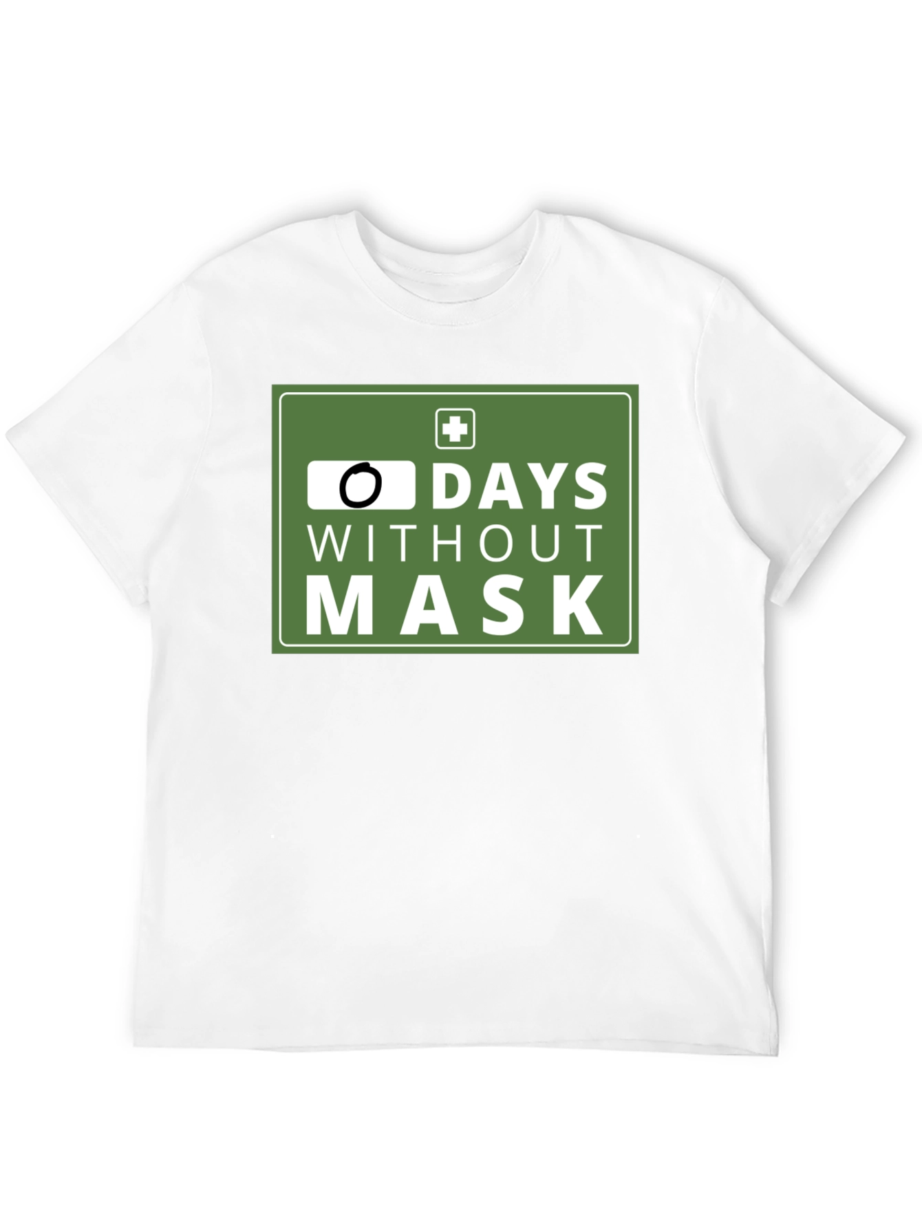 Zero Days Without Mask T-Shirt: Funny Pandemic Tee