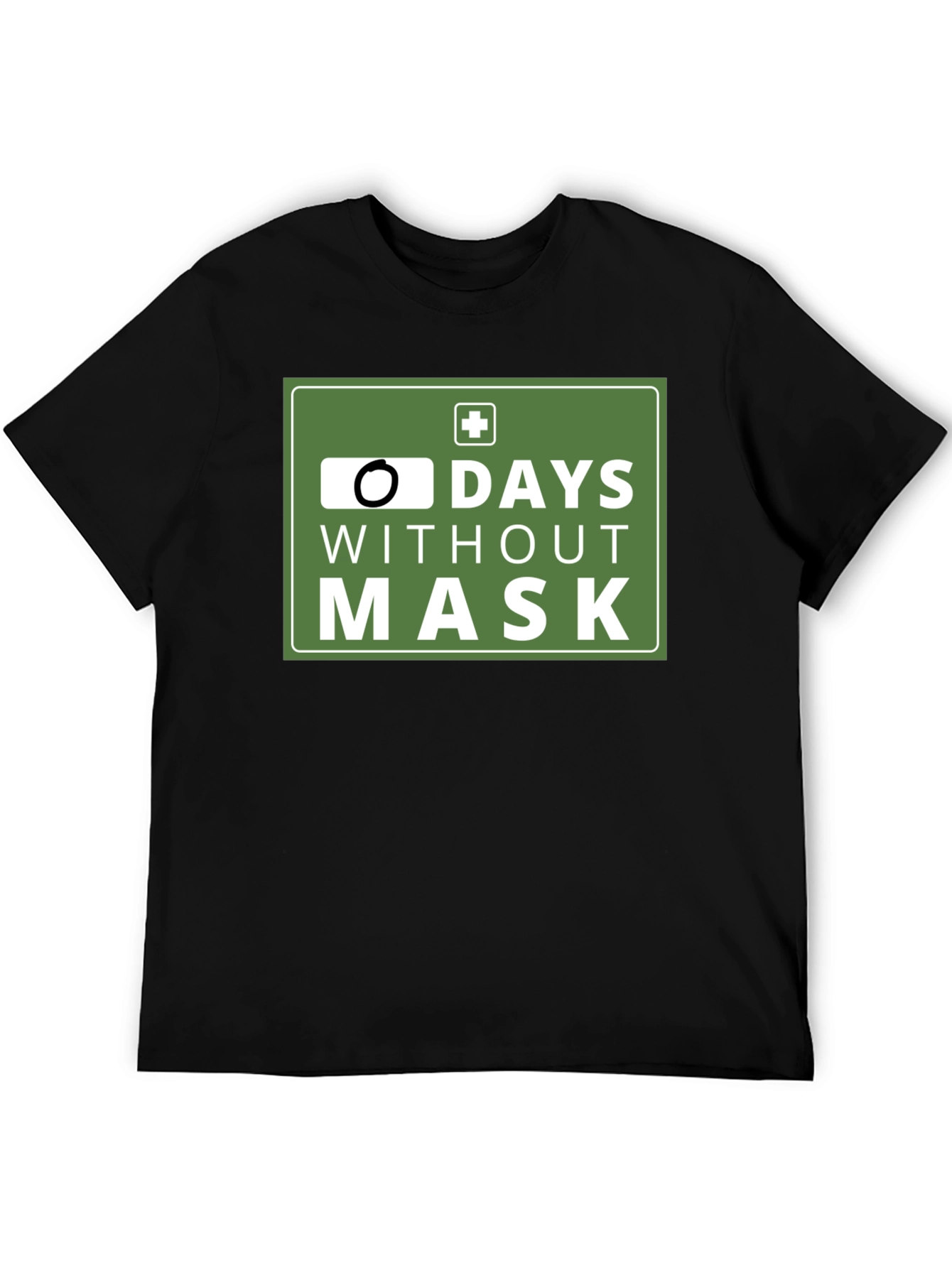 Zero Days Without Mask T-Shirt: Funny Pandemic Tee