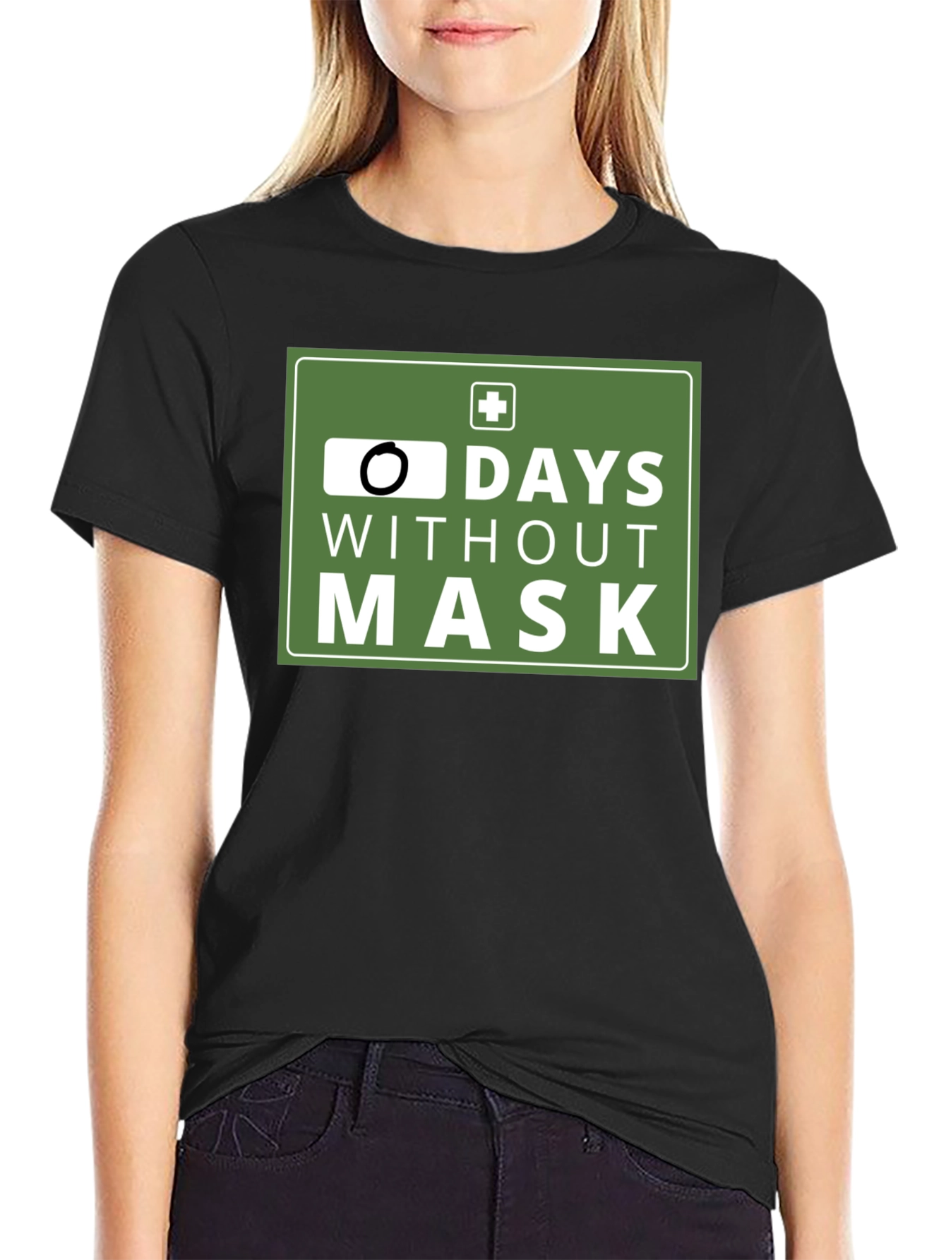 Zero Days Without Mask T-Shirt: Funny Pandemic Tee