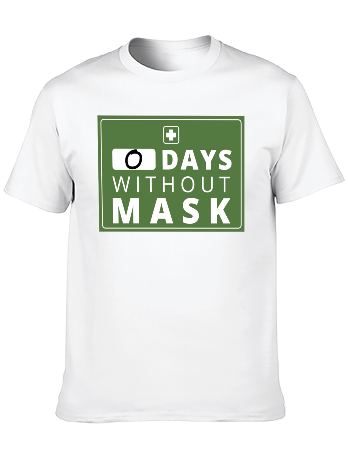 Zero Days Without Mask T-Shirt: Funny Pandemic Tee