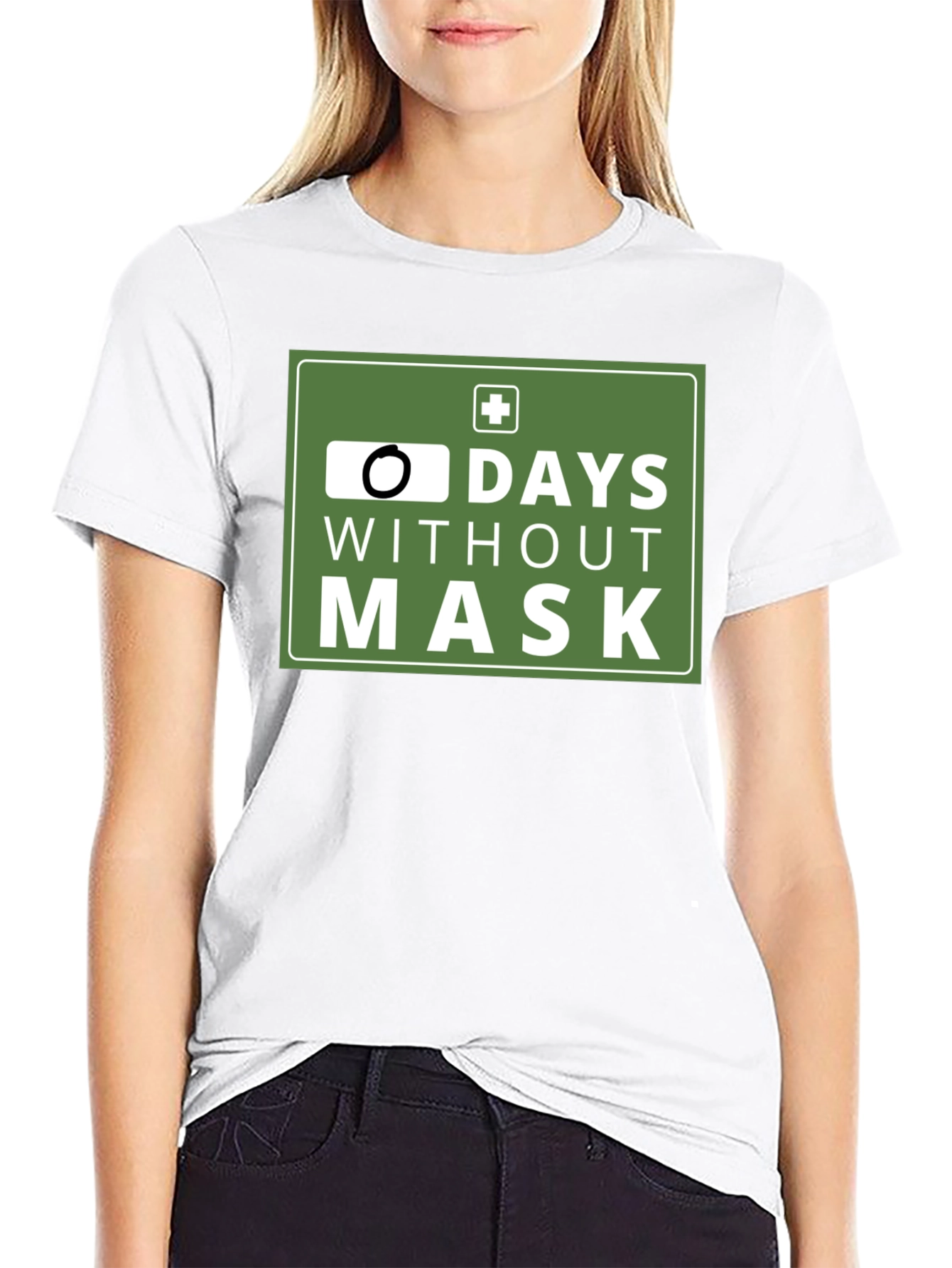 Zero Days Without Mask T-Shirt: Funny Pandemic Tee