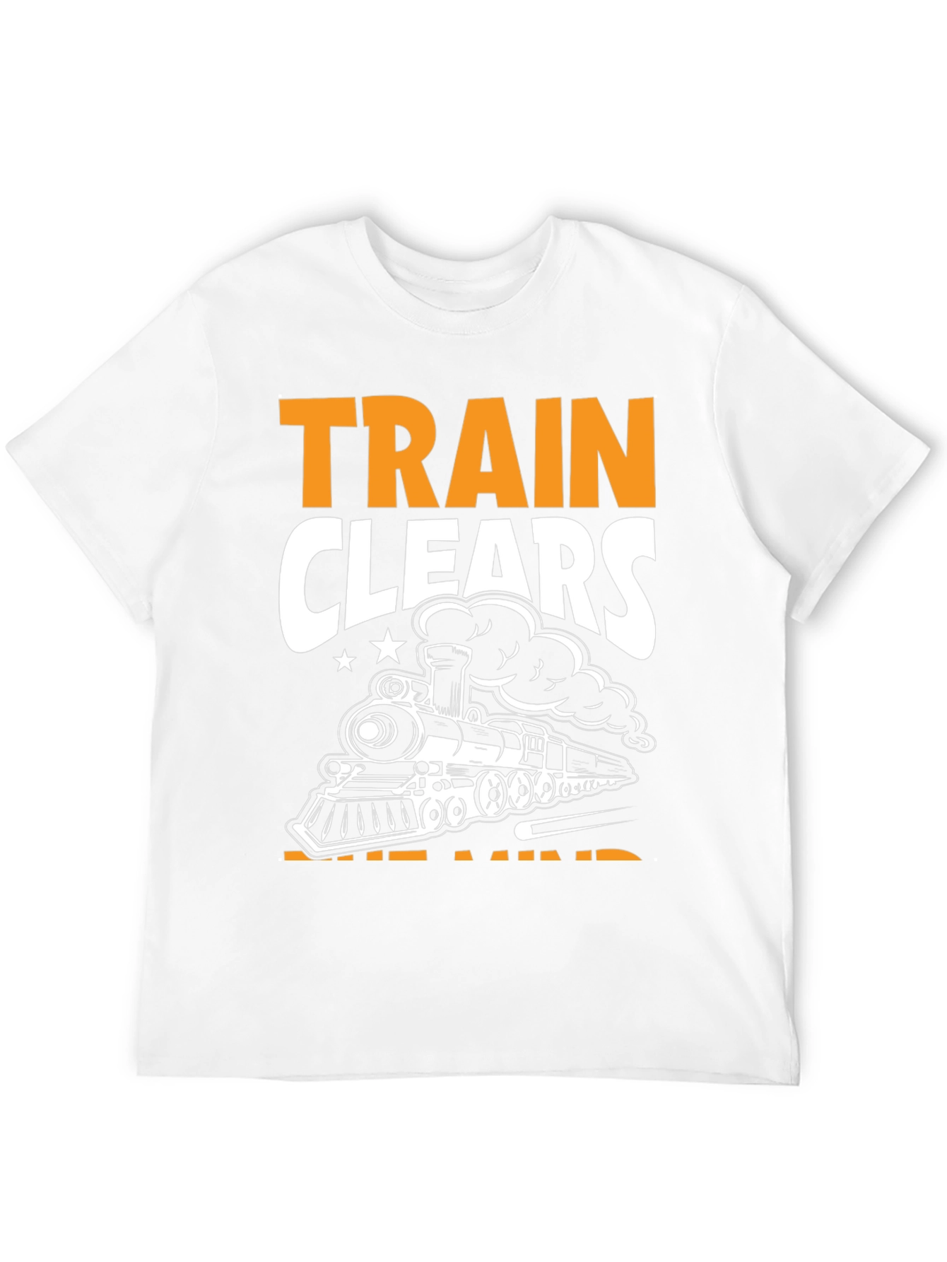 Train Clears the Mind Black T-Shirt