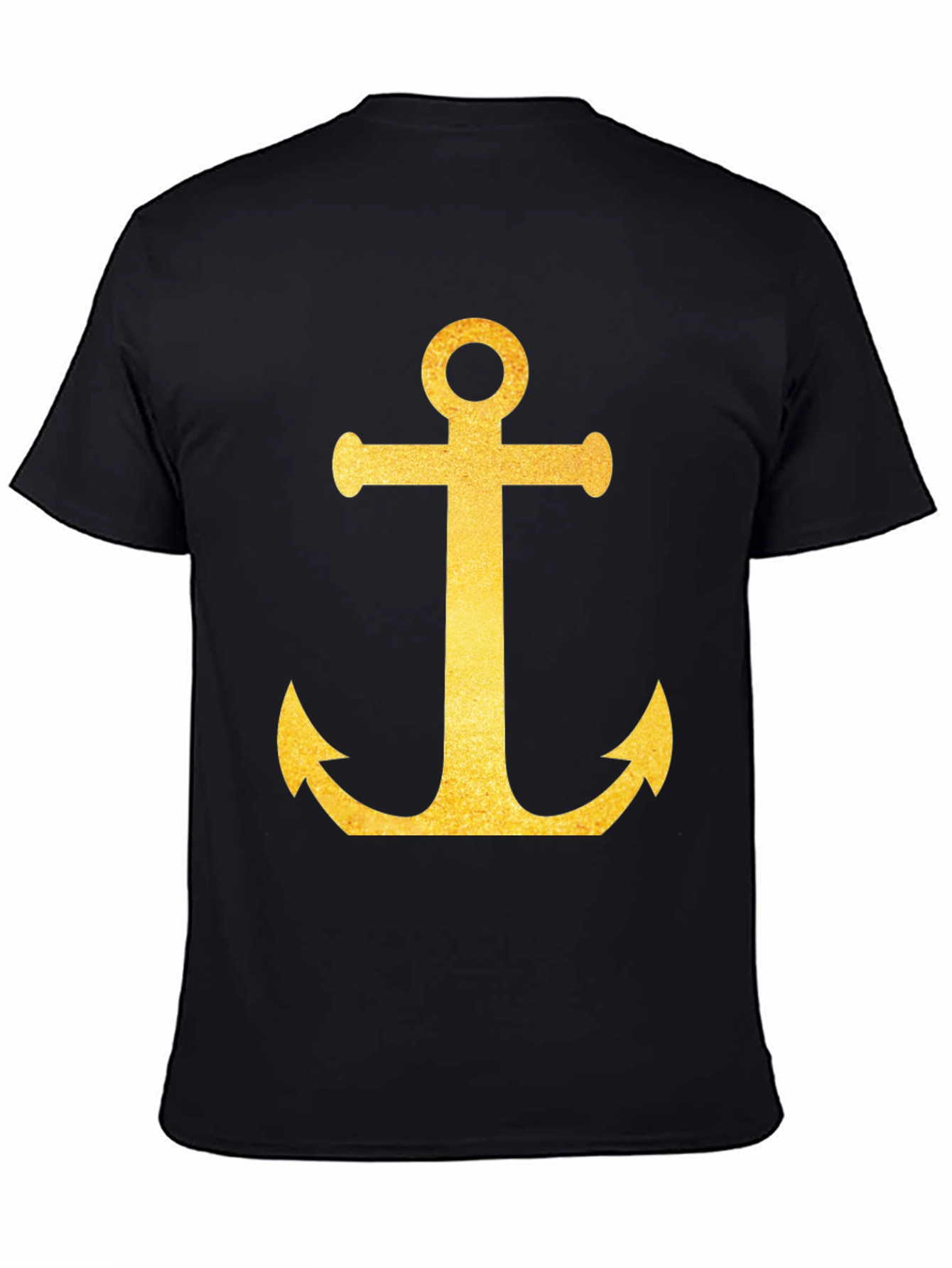 Golden Anchor Black T-Shirt