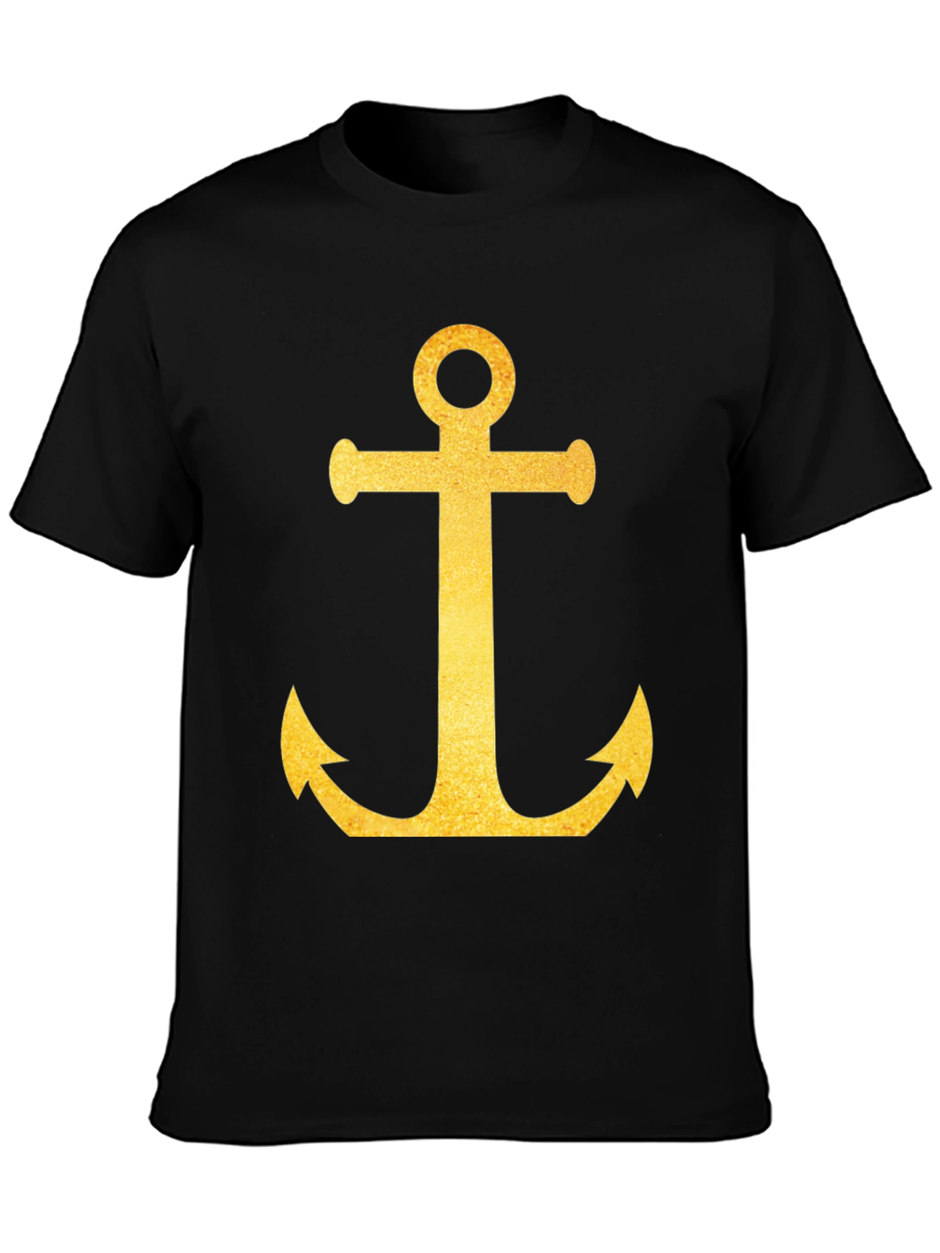 Golden Anchor Black T-Shirt