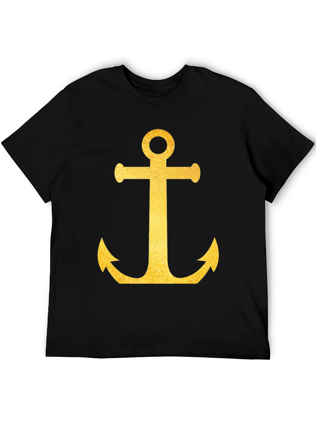 Golden Anchor Black T-Shirt