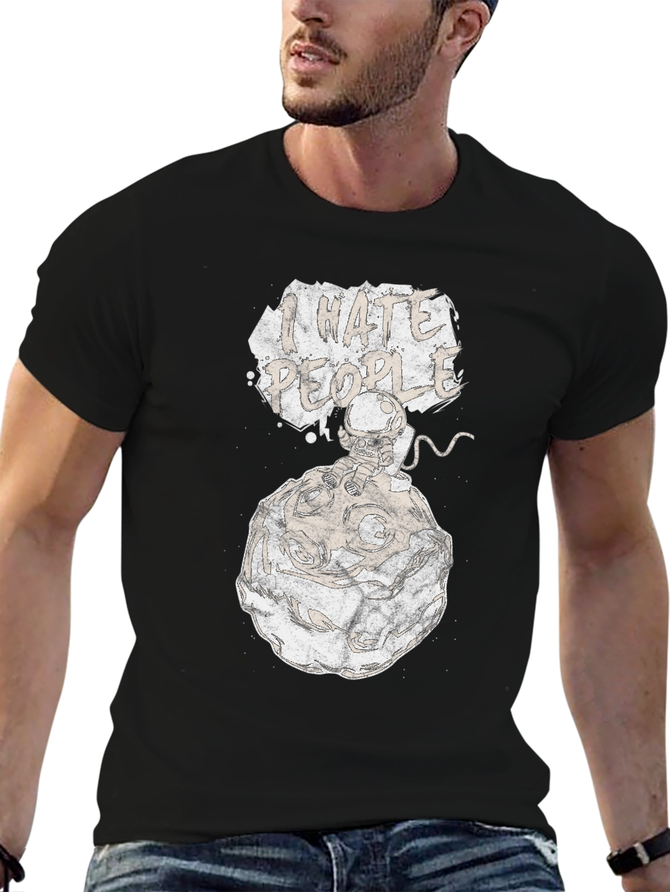 I Hate People Graphic T-Shirt - Unique Design