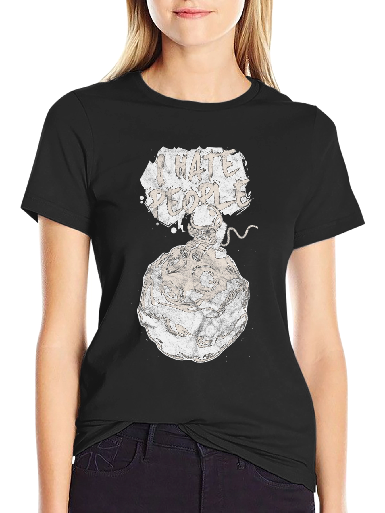 I Hate People Graphic T-Shirt - Unique Design