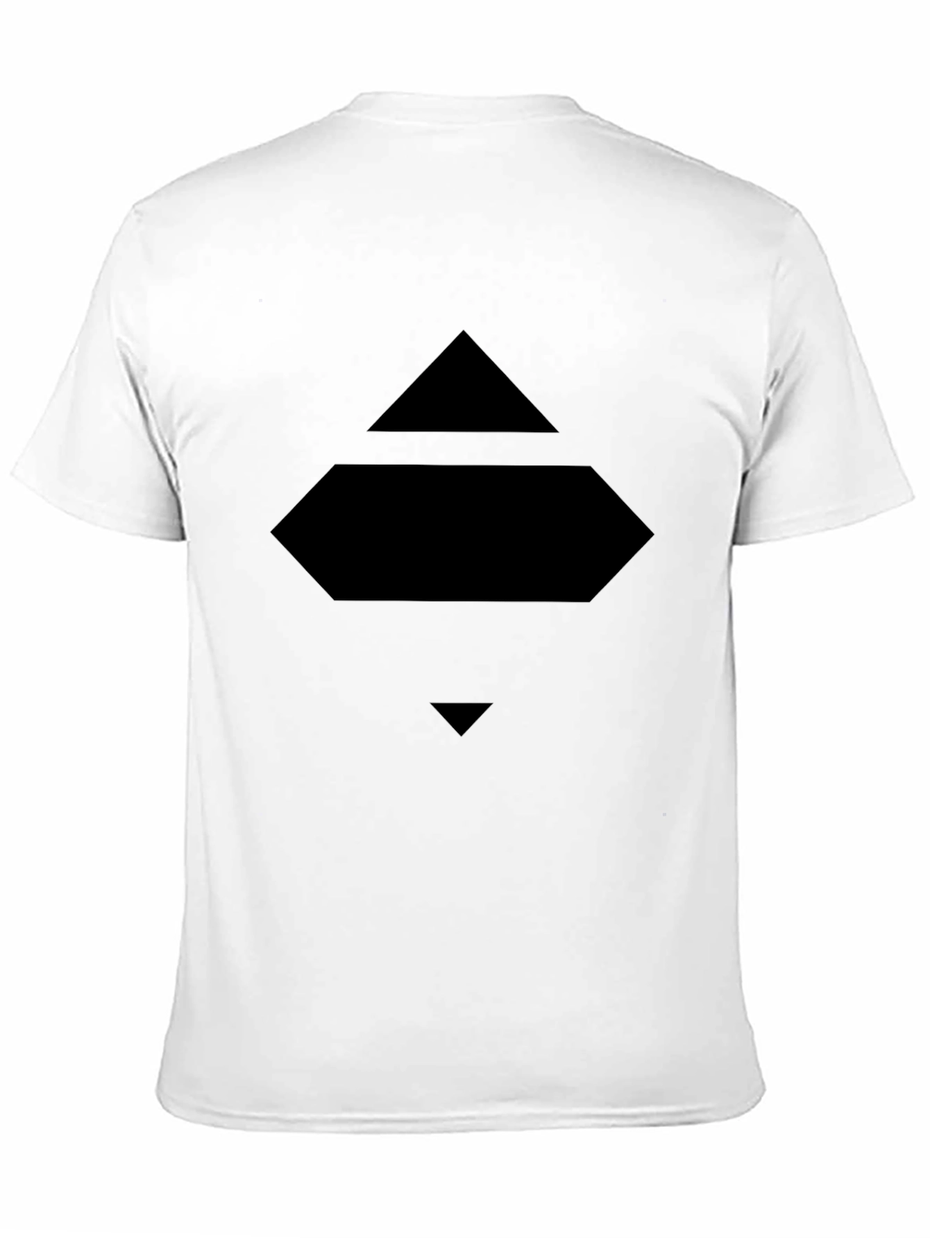Geometric Graphic Black T-Shirt Modern Design Tee