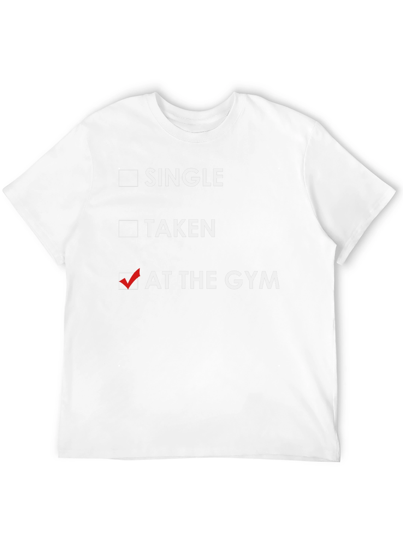 At The Gym T-Shirt - Fitness Humor Tee