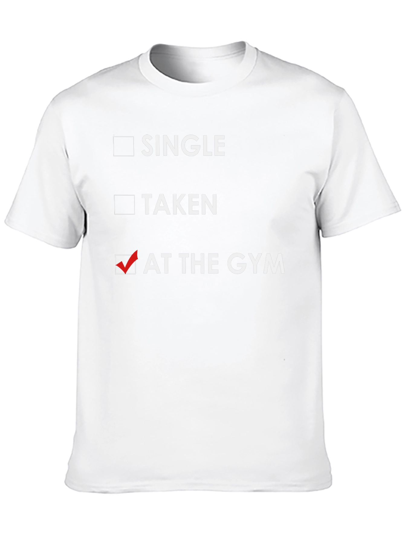 At The Gym T-Shirt - Fitness Humor Tee