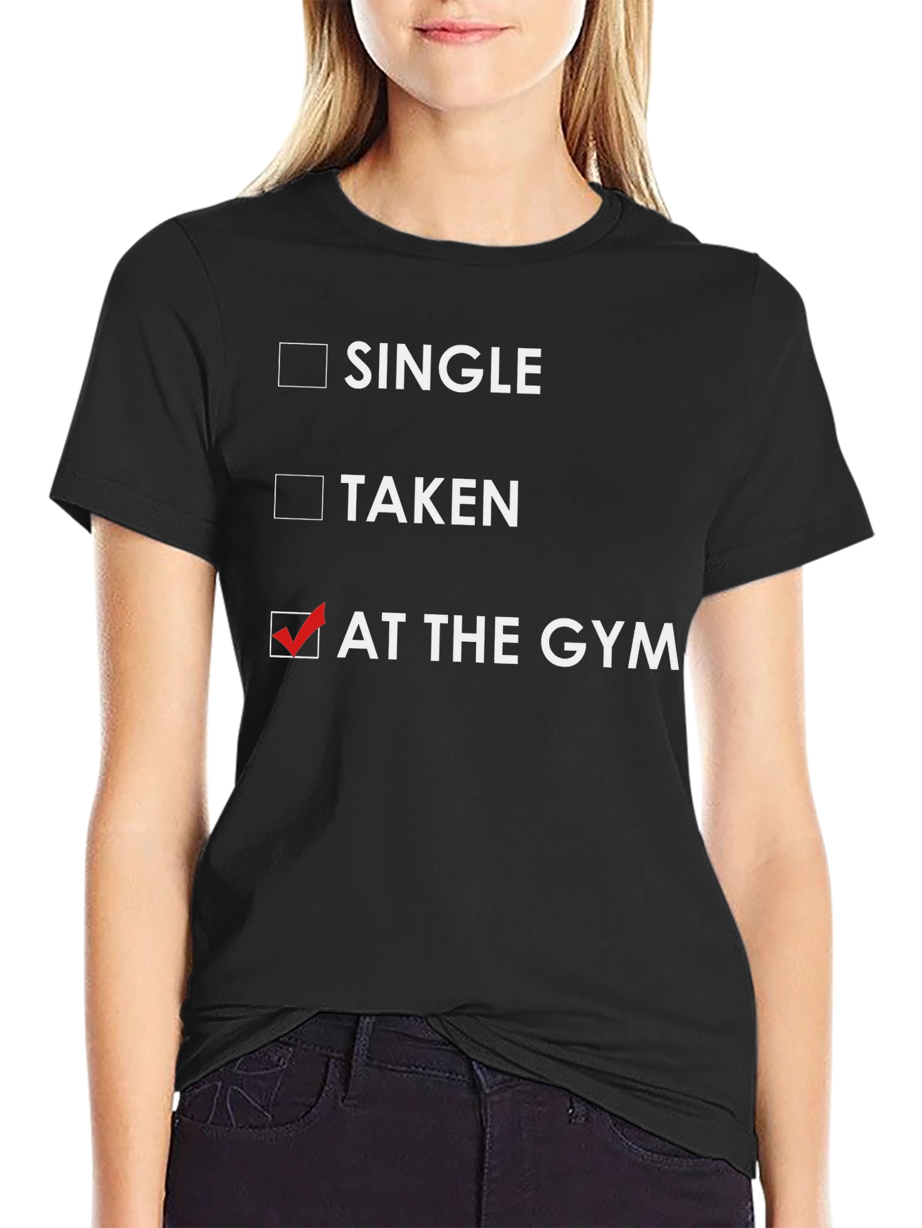 At The Gym T-Shirt - Fitness Humor Tee