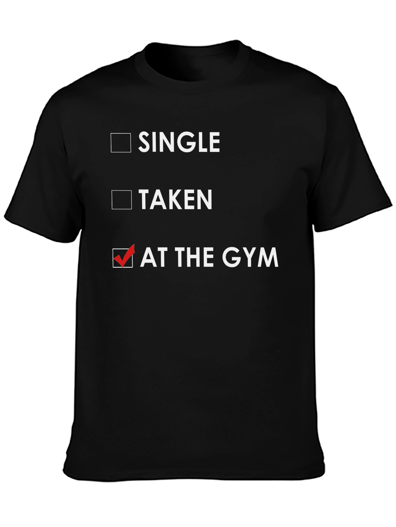At The Gym T-Shirt - Fitness Humor Tee