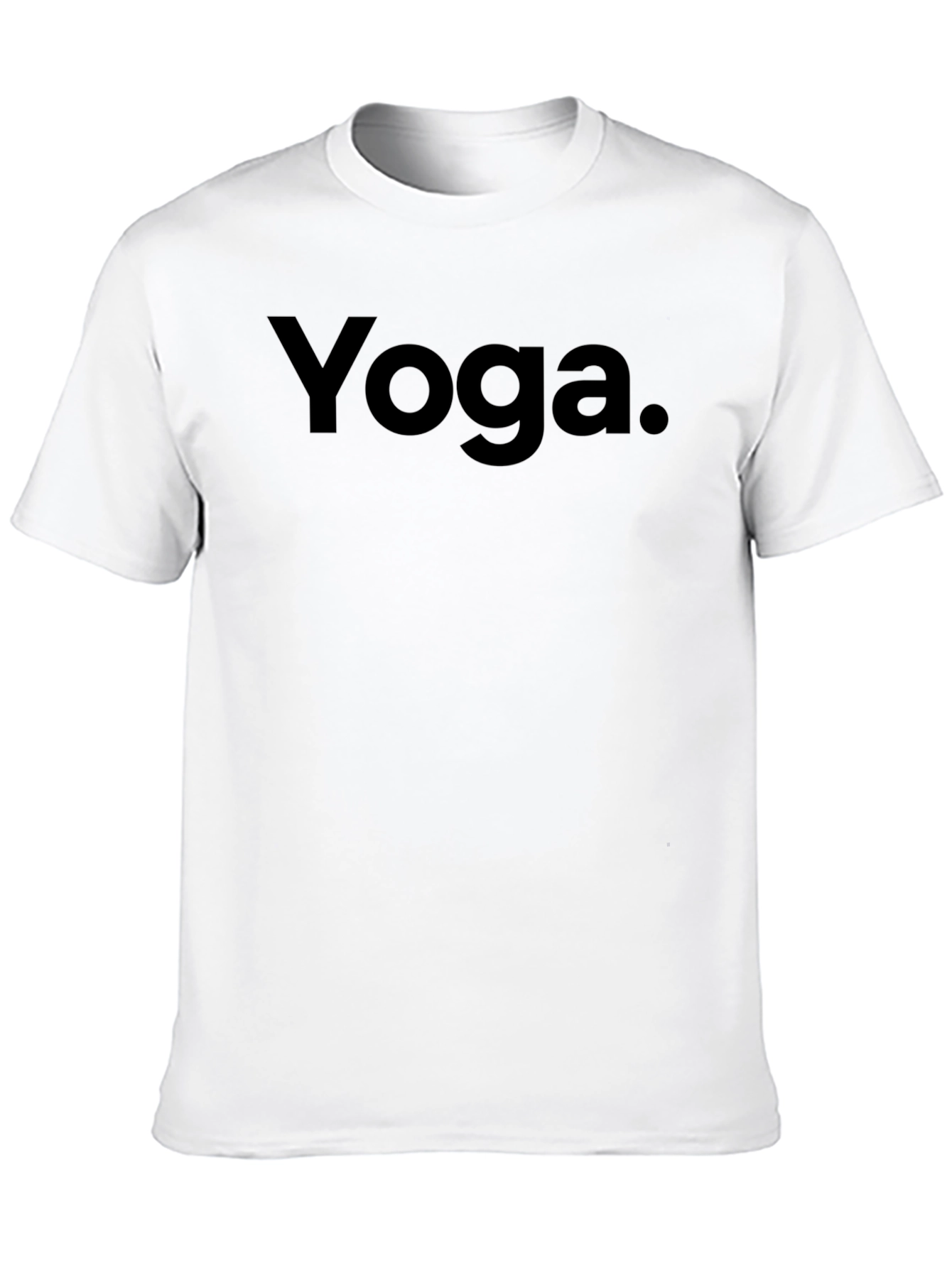 Yoga T-Shirt - Black Minimalist Design