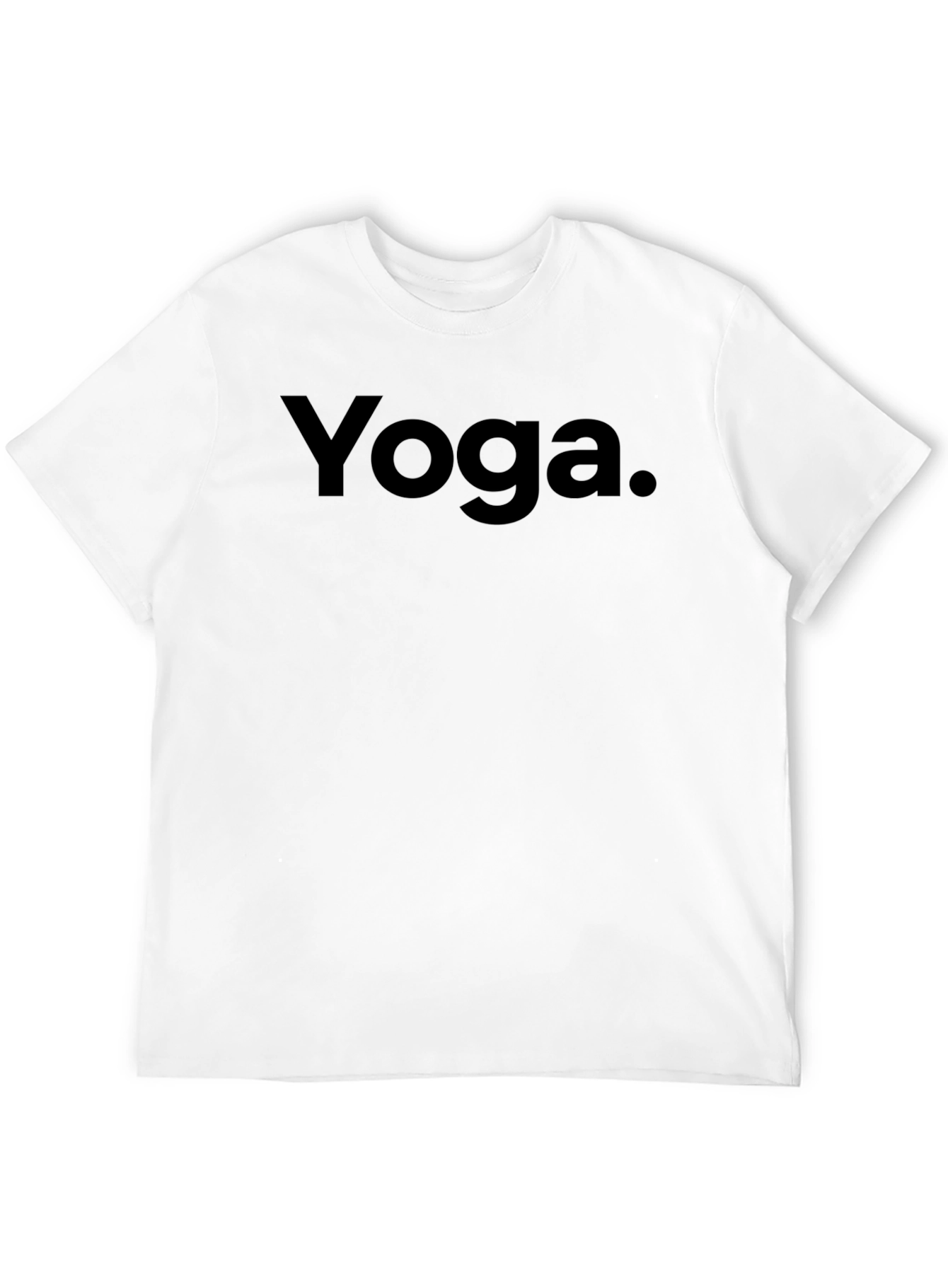 Yoga T-Shirt - Black Minimalist Design