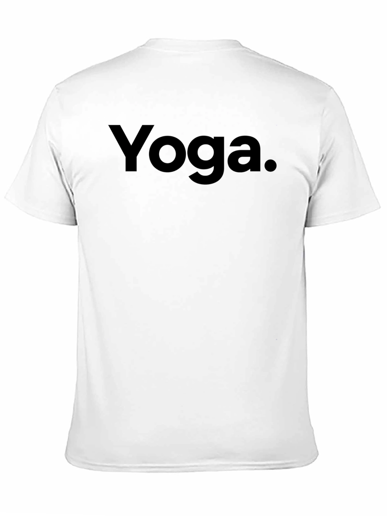 Yoga T-Shirt - Black Minimalist Design