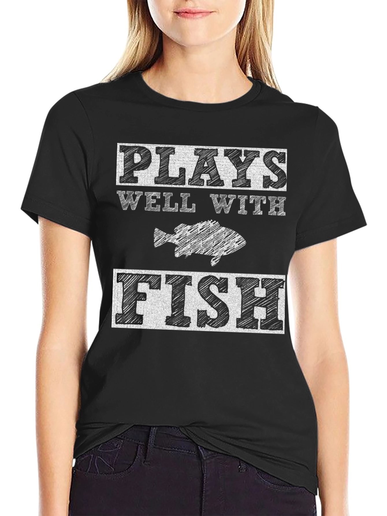 Plays Well With Fish Graphic Tee