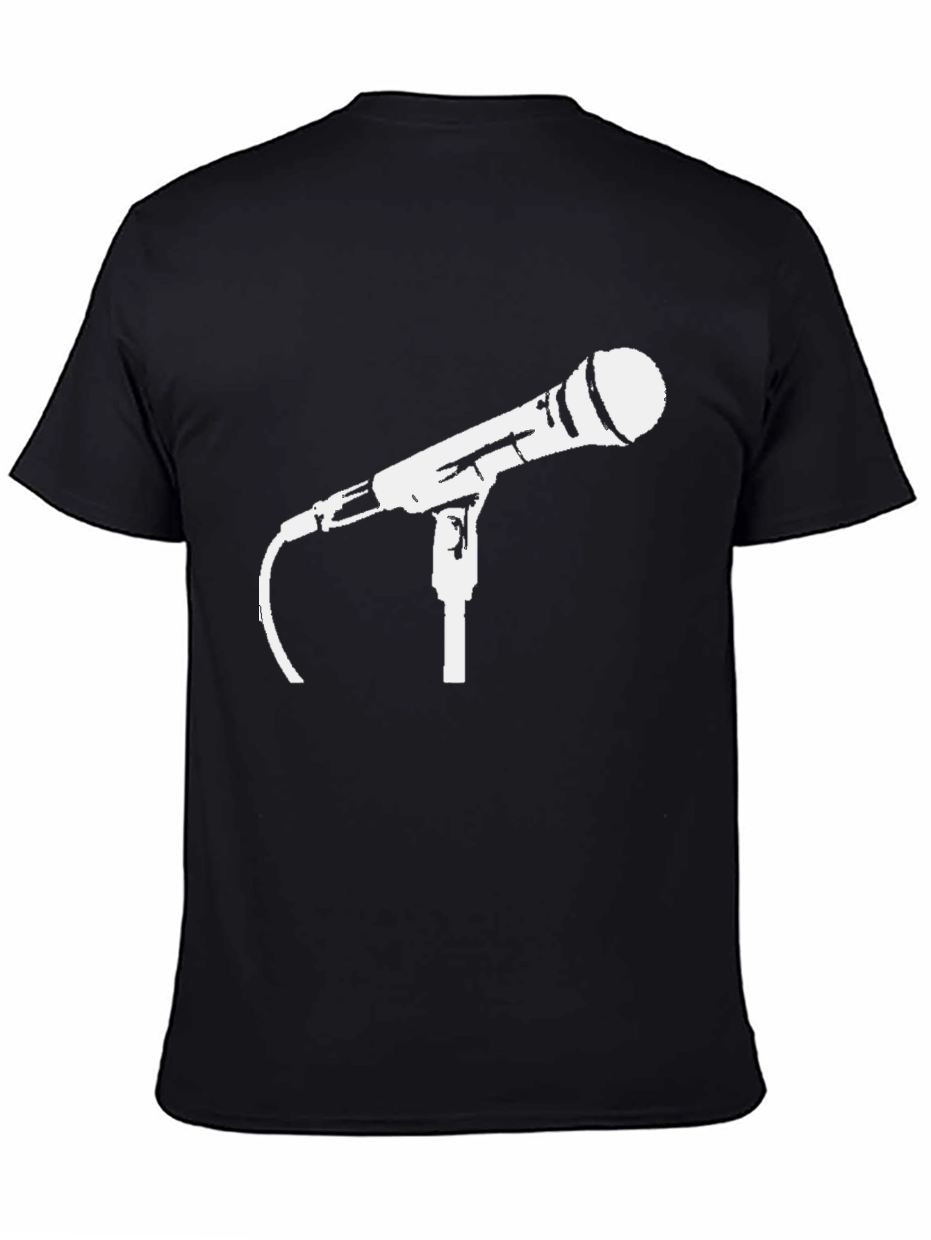 Microphone Graphic Tee - Classic Music Lover T-Shirt