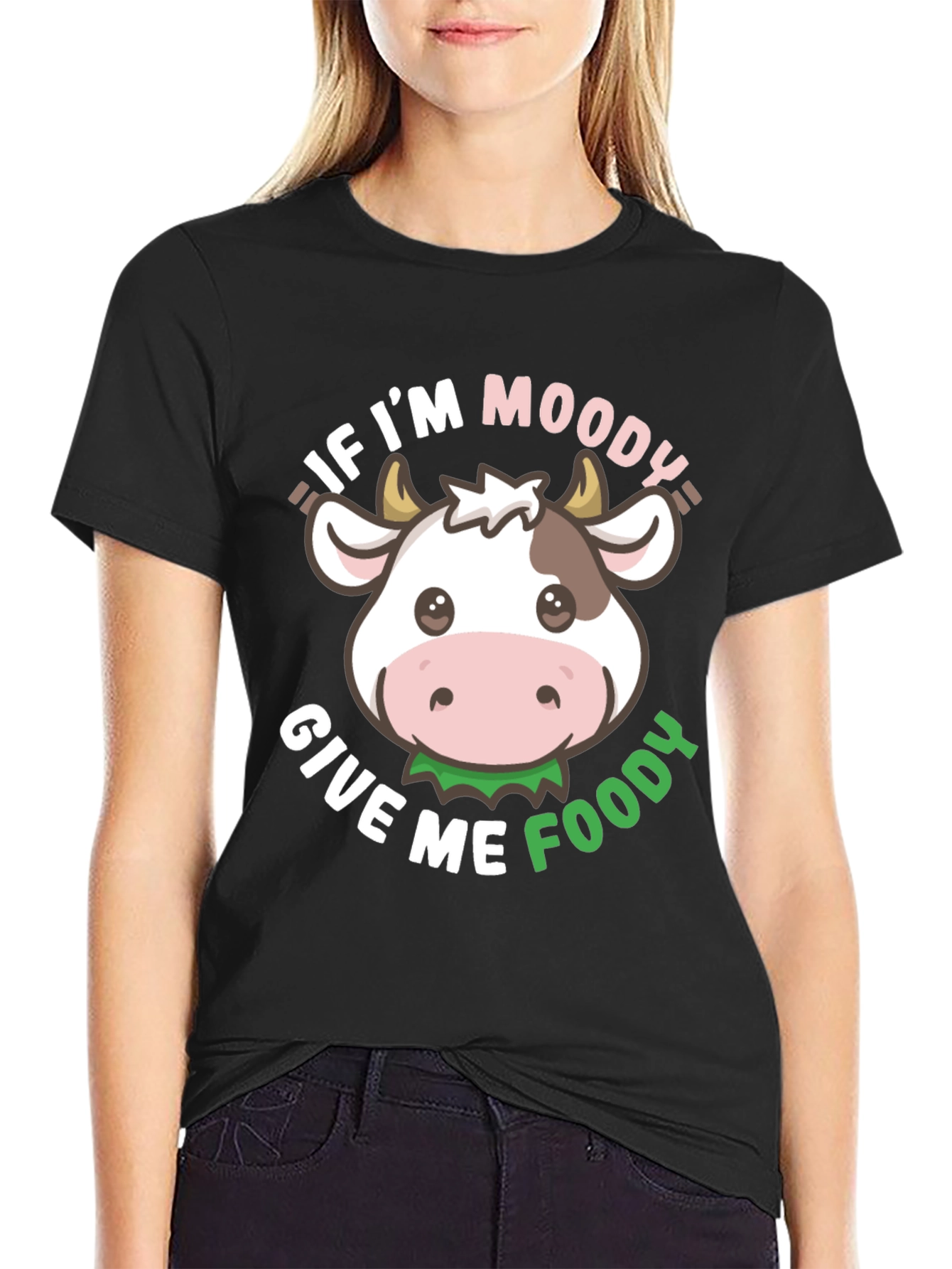 Moody Cow T-Shirt - Give Me Foody!
