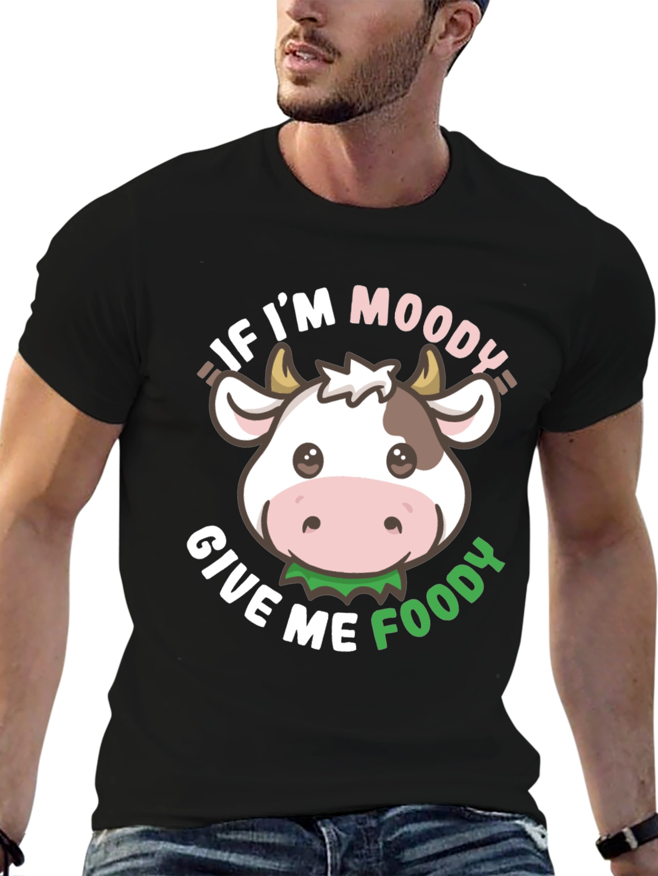 Moody Cow T-Shirt - Give Me Foody!