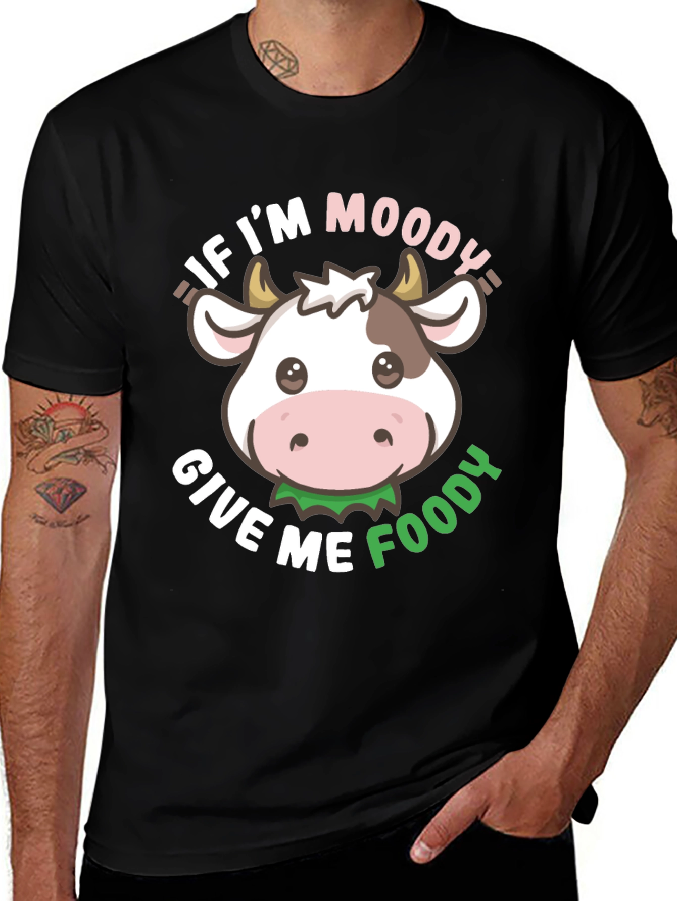 Moody Cow T-Shirt - Give Me Foody!