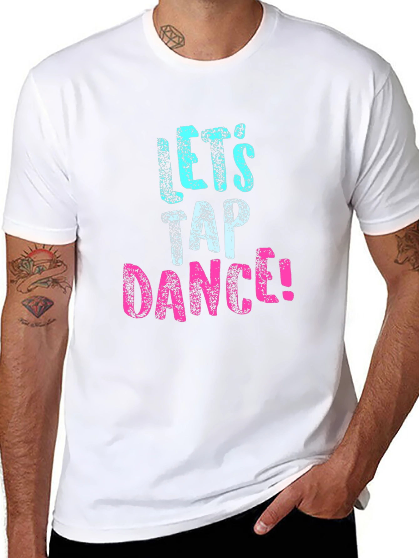 Lets Tap Dance! Graphic Tee - Black Cotton T-Shirt