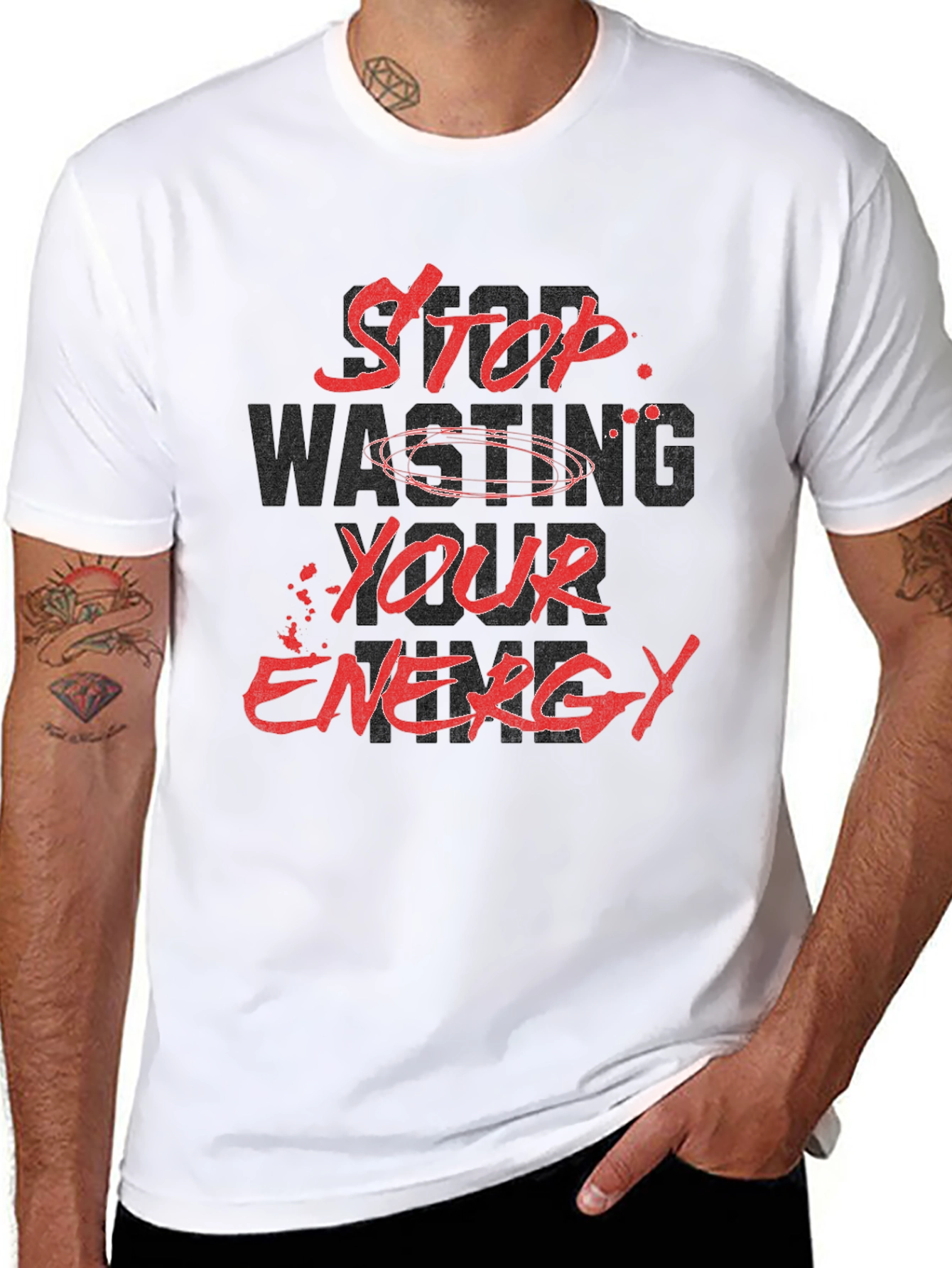 Stop Wasting Your Energy Graphic Tee