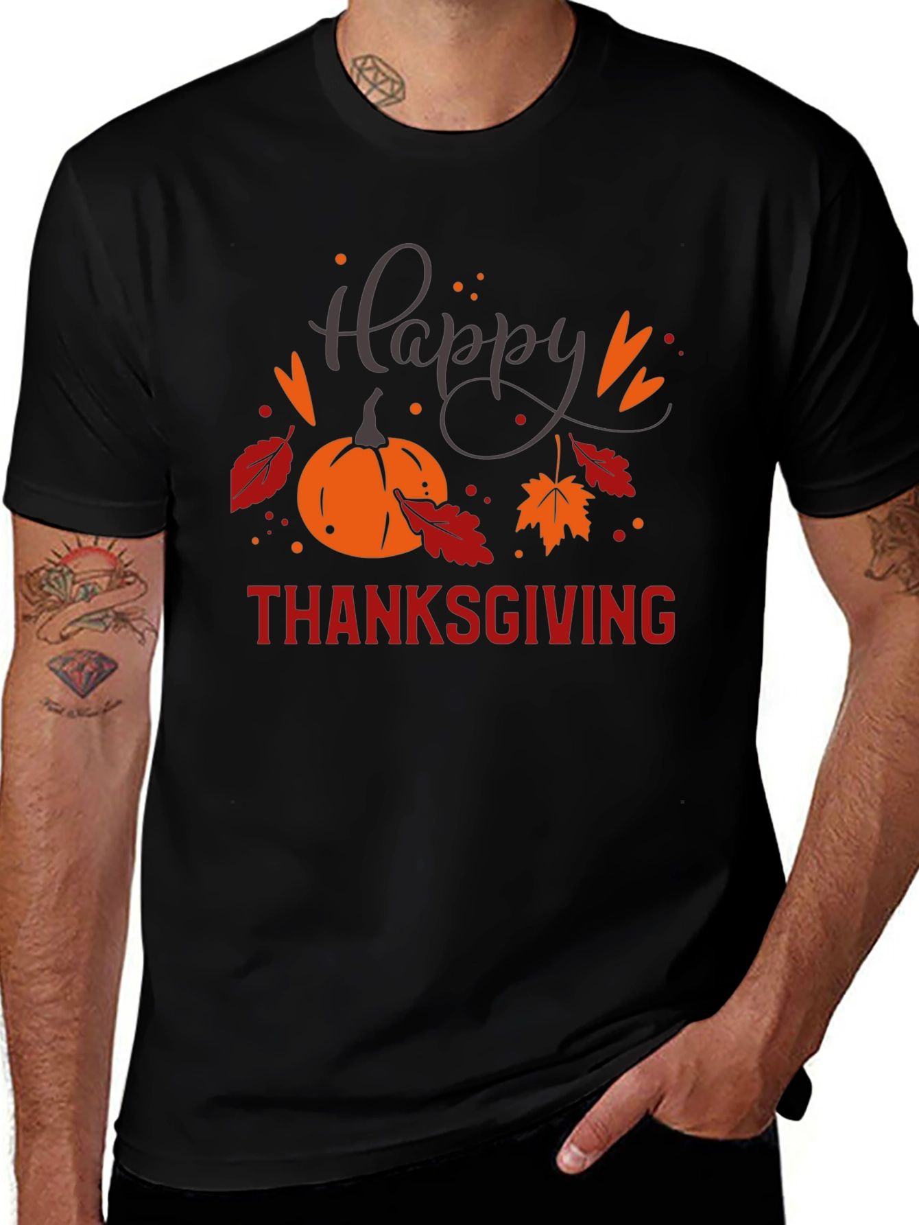 Happy Thanksgiving Graphic T-Shirt